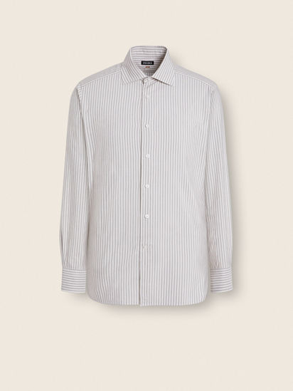 Ermenegildo Zegna Couture/ストライプシャツ/44/白 Ermenegildo Zegna Couture/ストライプシャツ/44/白 Ermenegildo Zegna