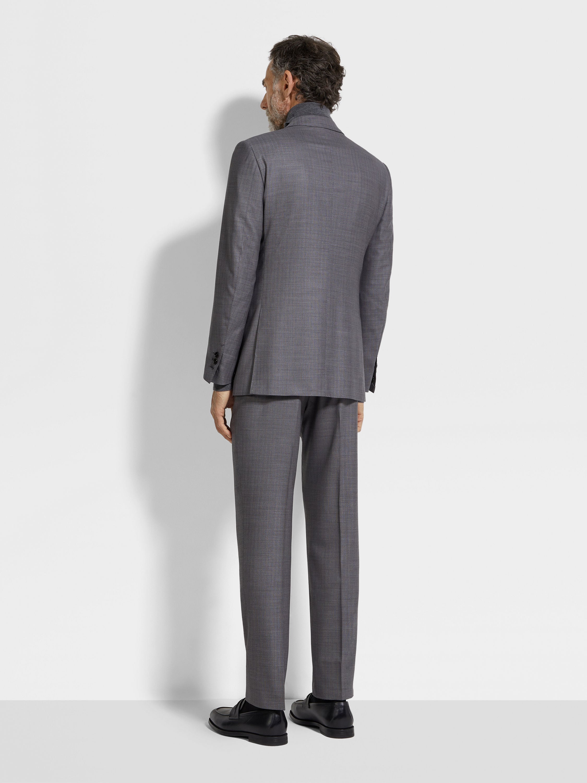 그레이/라이트 브라운 Centoventimila 울 수트 제품 상세 사진 #3