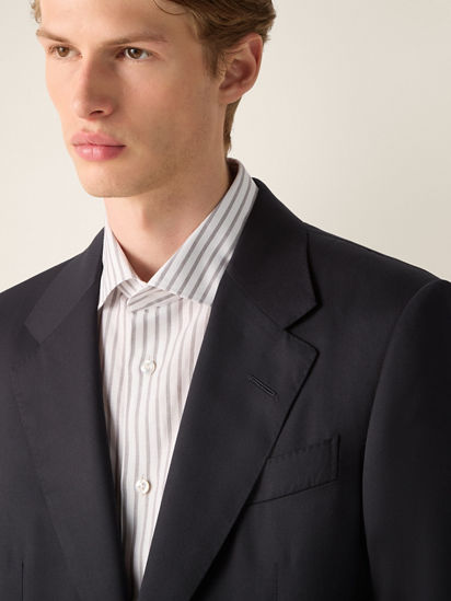 Ermenegildo Zegna ブラック Woolカシミヤジャケット Black Centoventimila Wool Suit FW26 35613057 | Zegna US