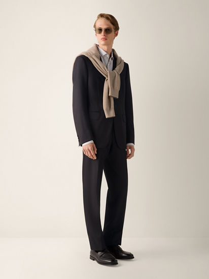 Black Trofeo 120mila Wool Suit FW26 35613057 | Zegna US