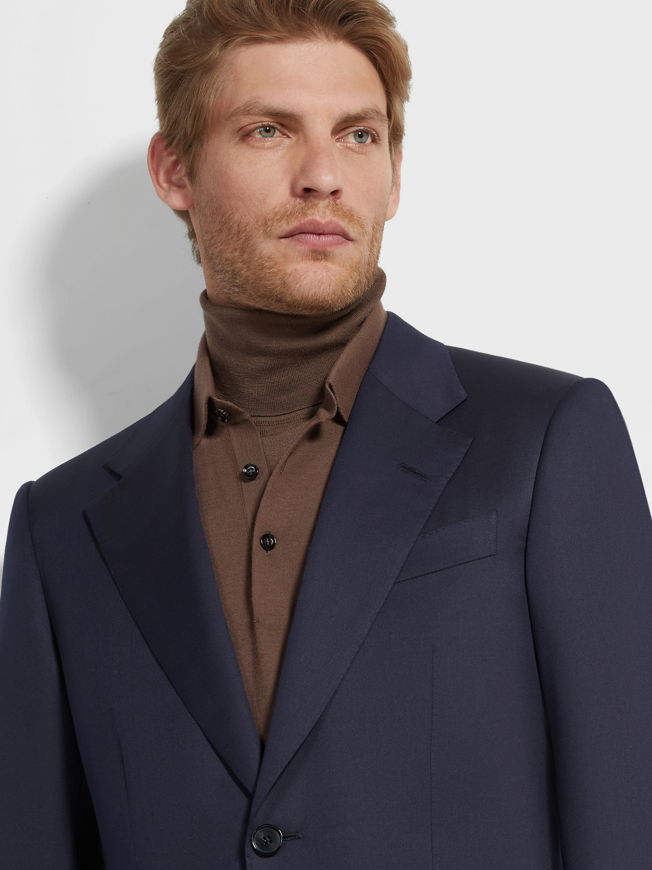 Abito in Lana Centoventimila Blu Navy Foto #2 di dettaglio del prodotto