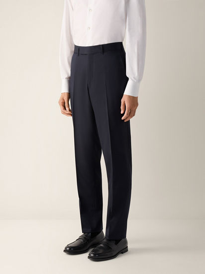 ネイビーブルー Centoventimila ウールスーツ FW26 35613096 | Zegna JP