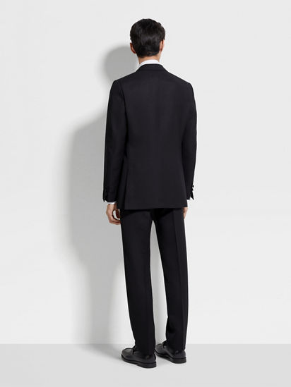 Black Centoventimila Wool and Mohair Tuxedo SS26 35649551 | Zegna US