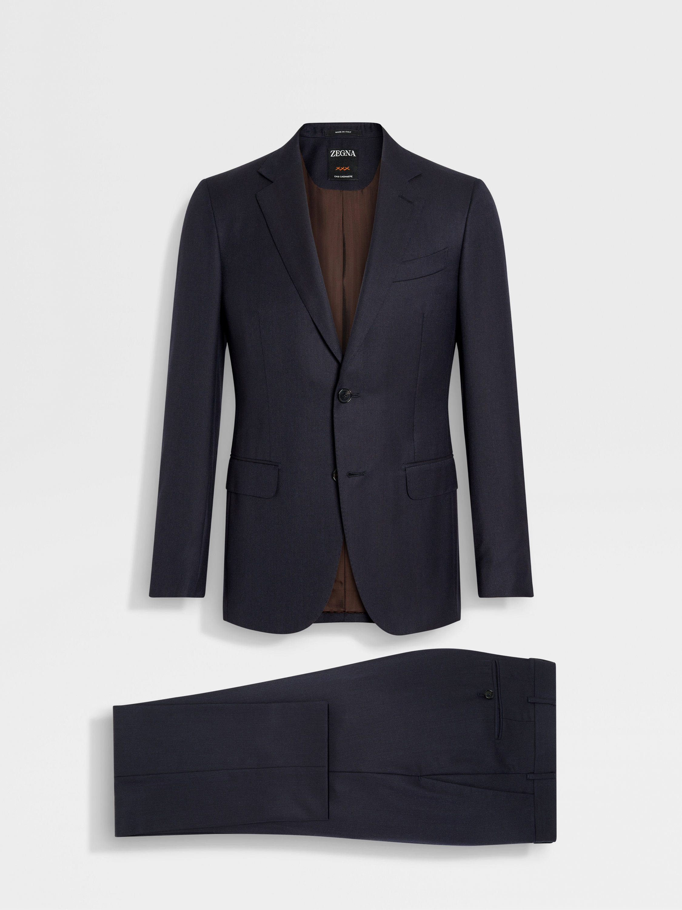 Navy Blue Oasi Cashmere Suit Product detail photo #1