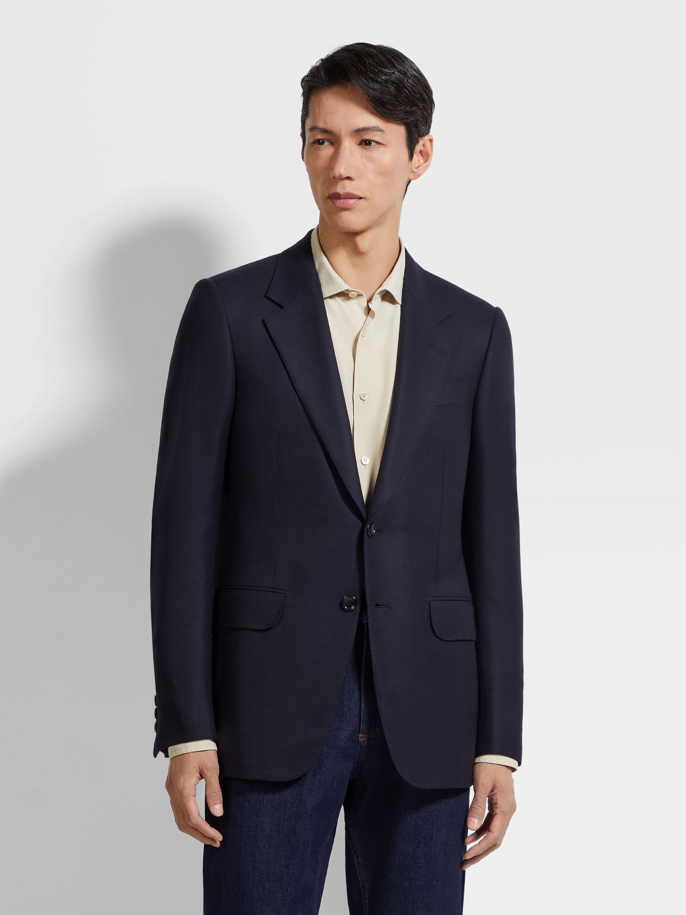 Casaco Azul-marinho em Lã 15milmil15 Foto #3 de detalhe do produto