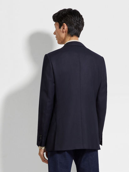 Navy Blue 15milmil15 Wool Jacket SS26 35262637 | Zegna SK