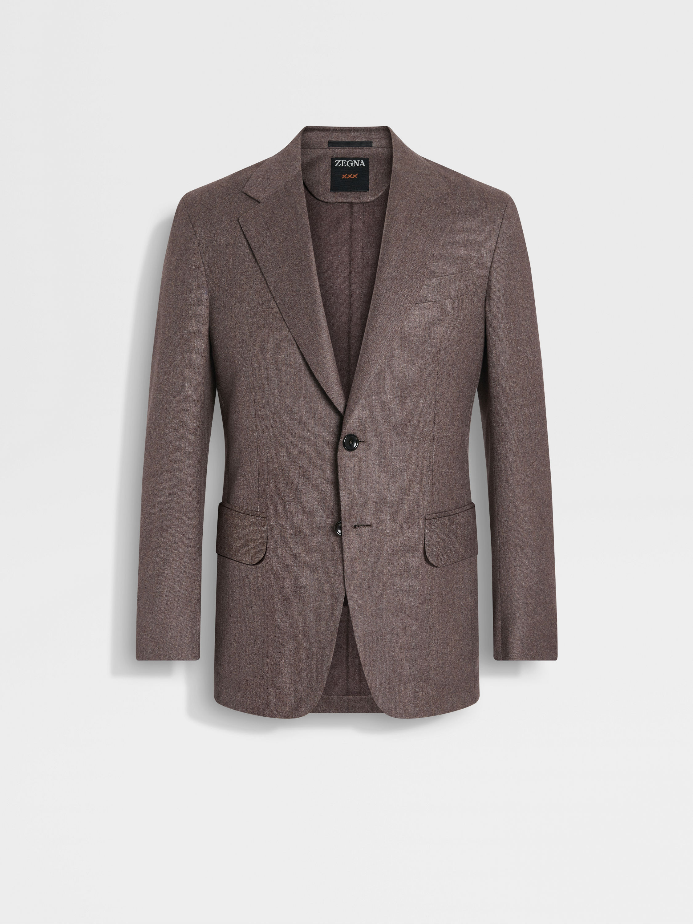 Light Brown Mélange Wool and Cashmere Jacket Main product photo