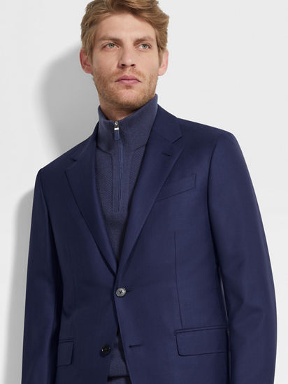 Dark Blue 15milmil15 Wool Suit FW25 35599318 | Zegna US