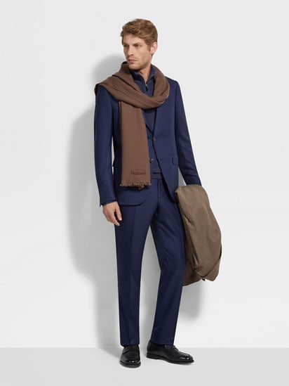Dark Blue 15milmil15 Wool Suit FW25 35599318 | Zegna JP