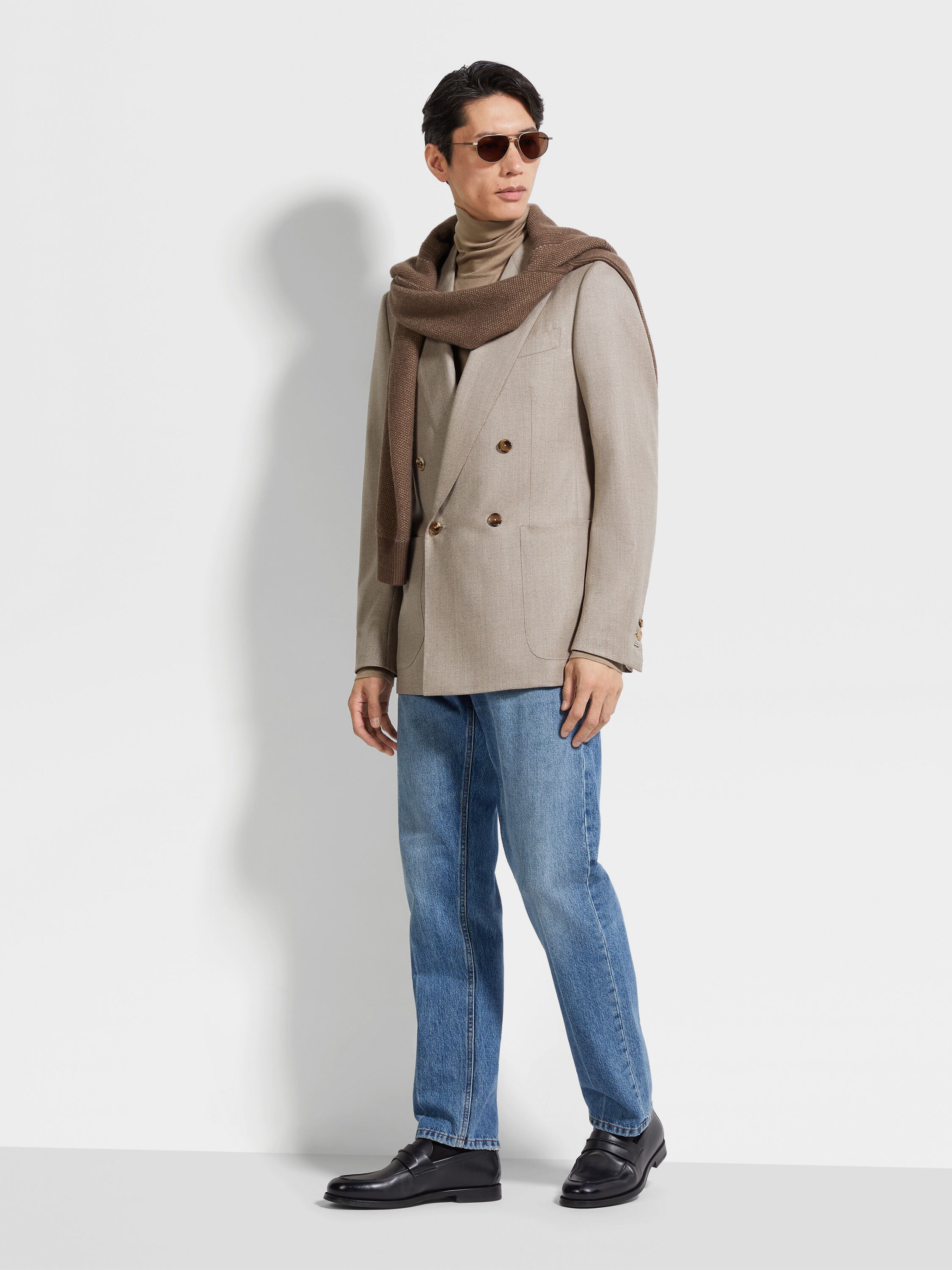 Giacca in Lana 15milmil15 Tortora Chiaro Foto #1 di dettaglio del prodotto