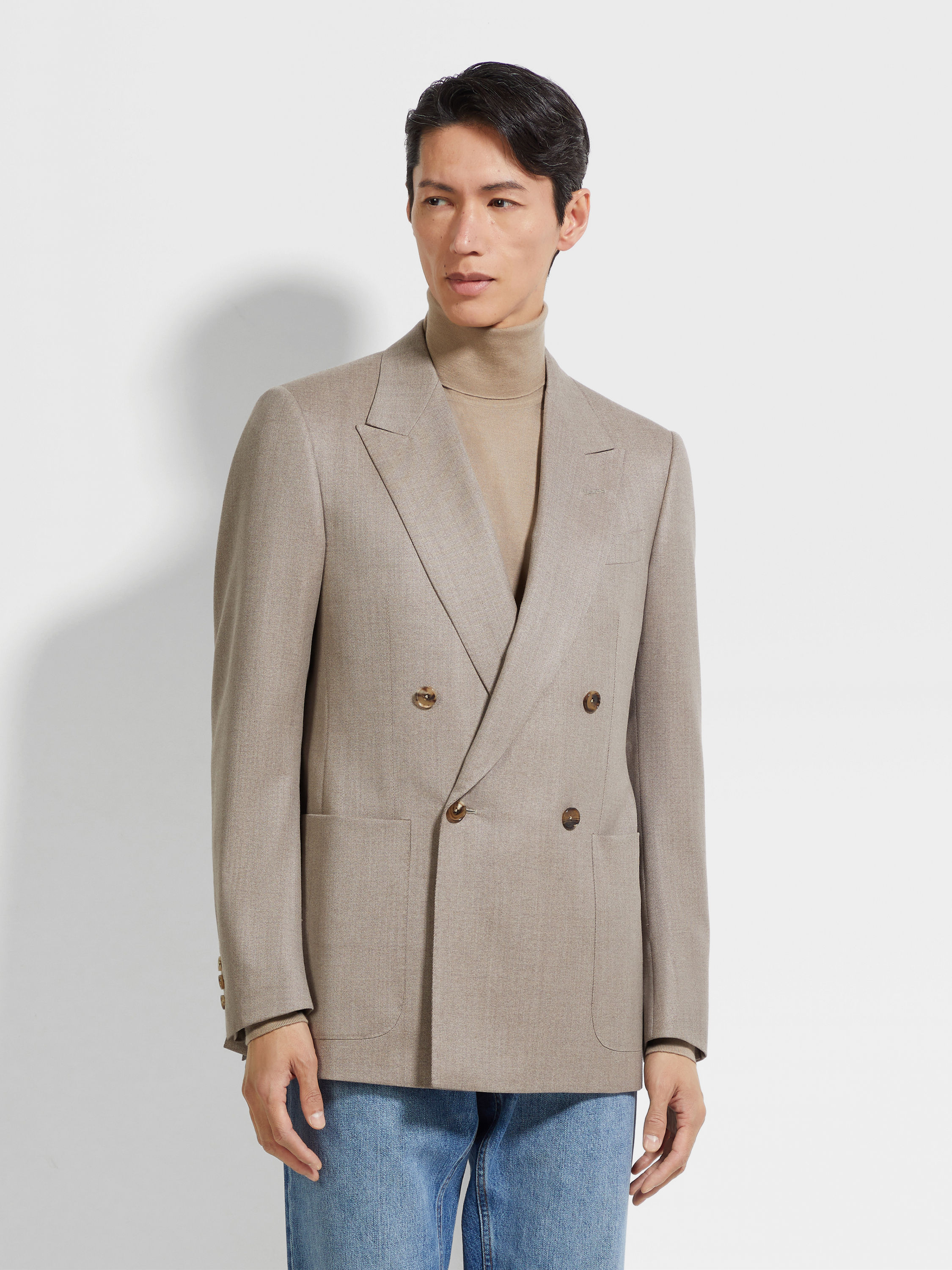 Giacca in Lana 15milmil15 Tortora Chiaro Foto #3 di dettaglio del prodotto