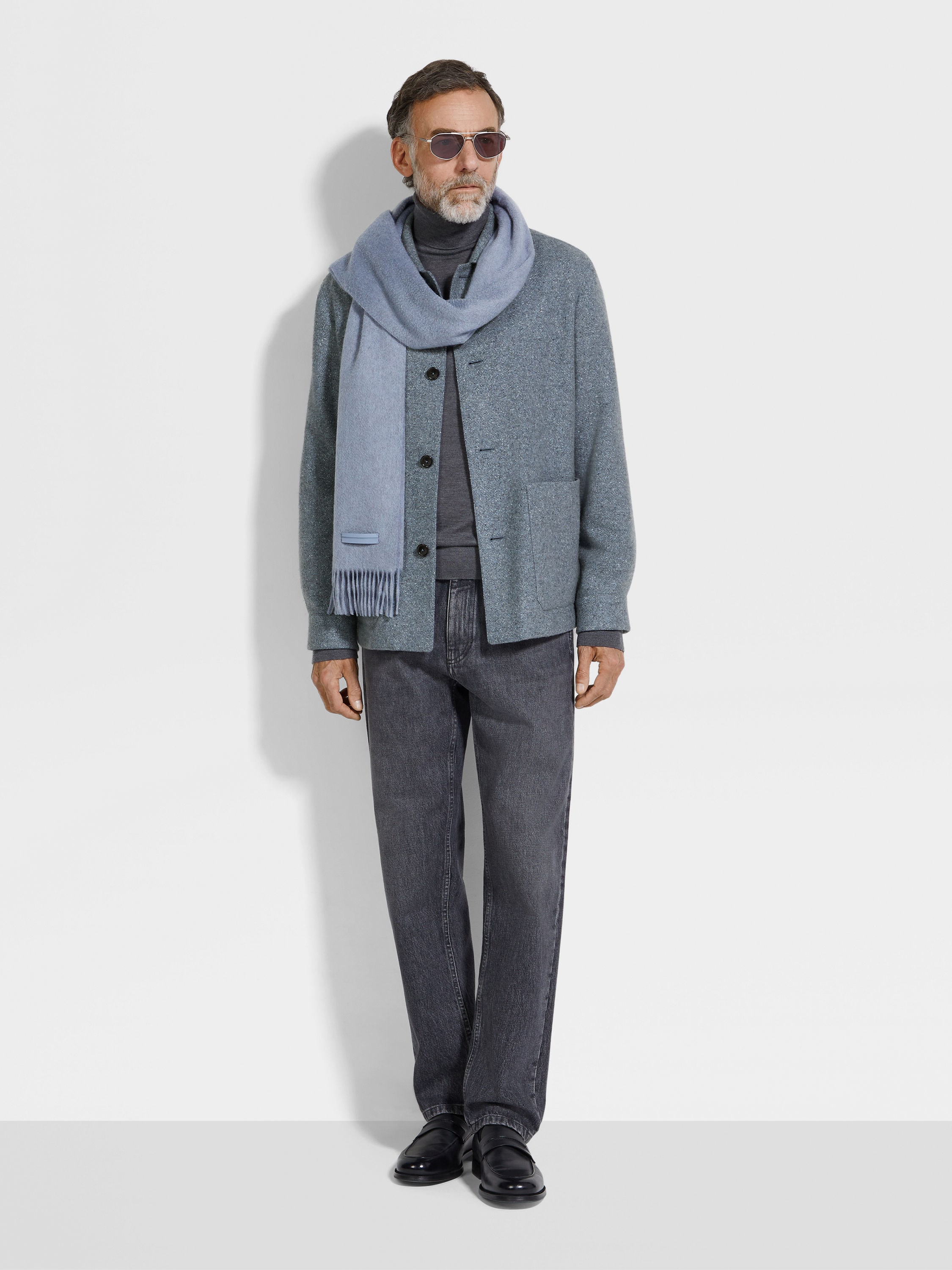 Cashmere and Silk Alpe Chore Jacket Product detail photo #1