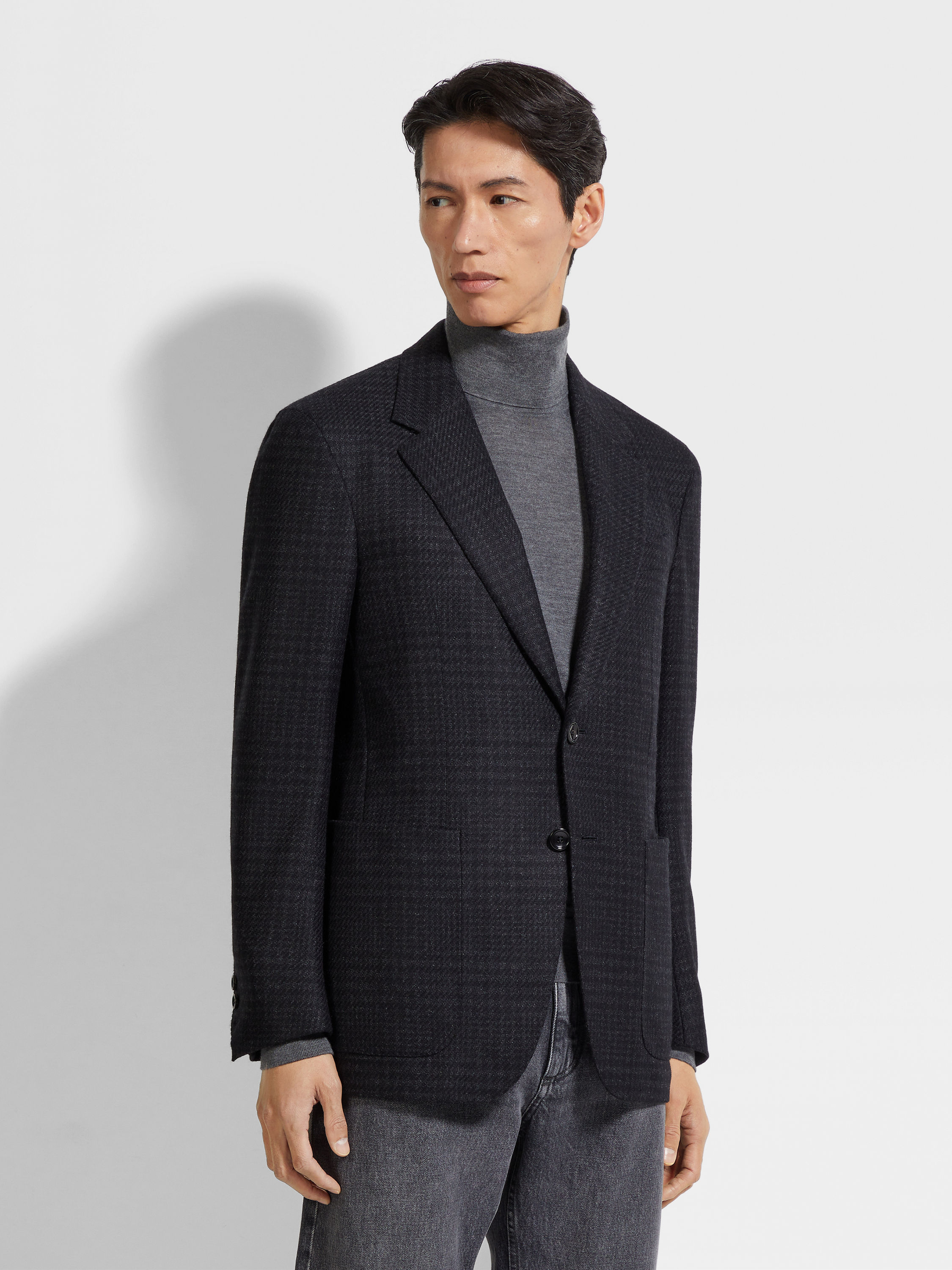 Giacca in Oasi Cashmere Nera Foto #3 di dettaglio del prodotto