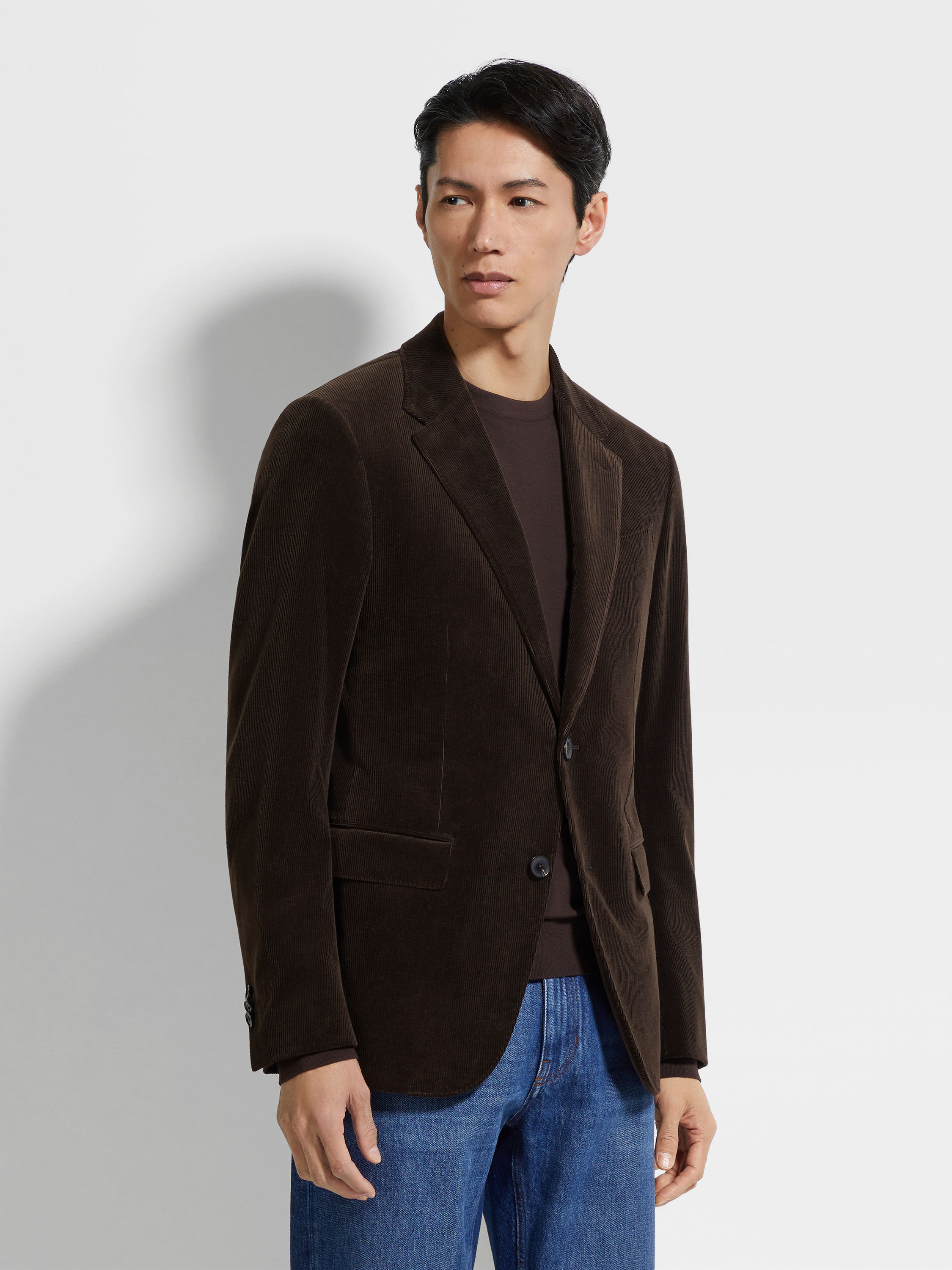 Dark Brown Cashco Jacket Product detail photo #3