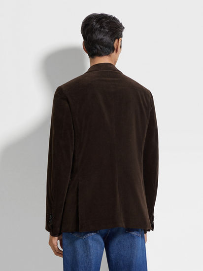 Dark Brown Cashco Jacket FW25 35606622 | Zegna US