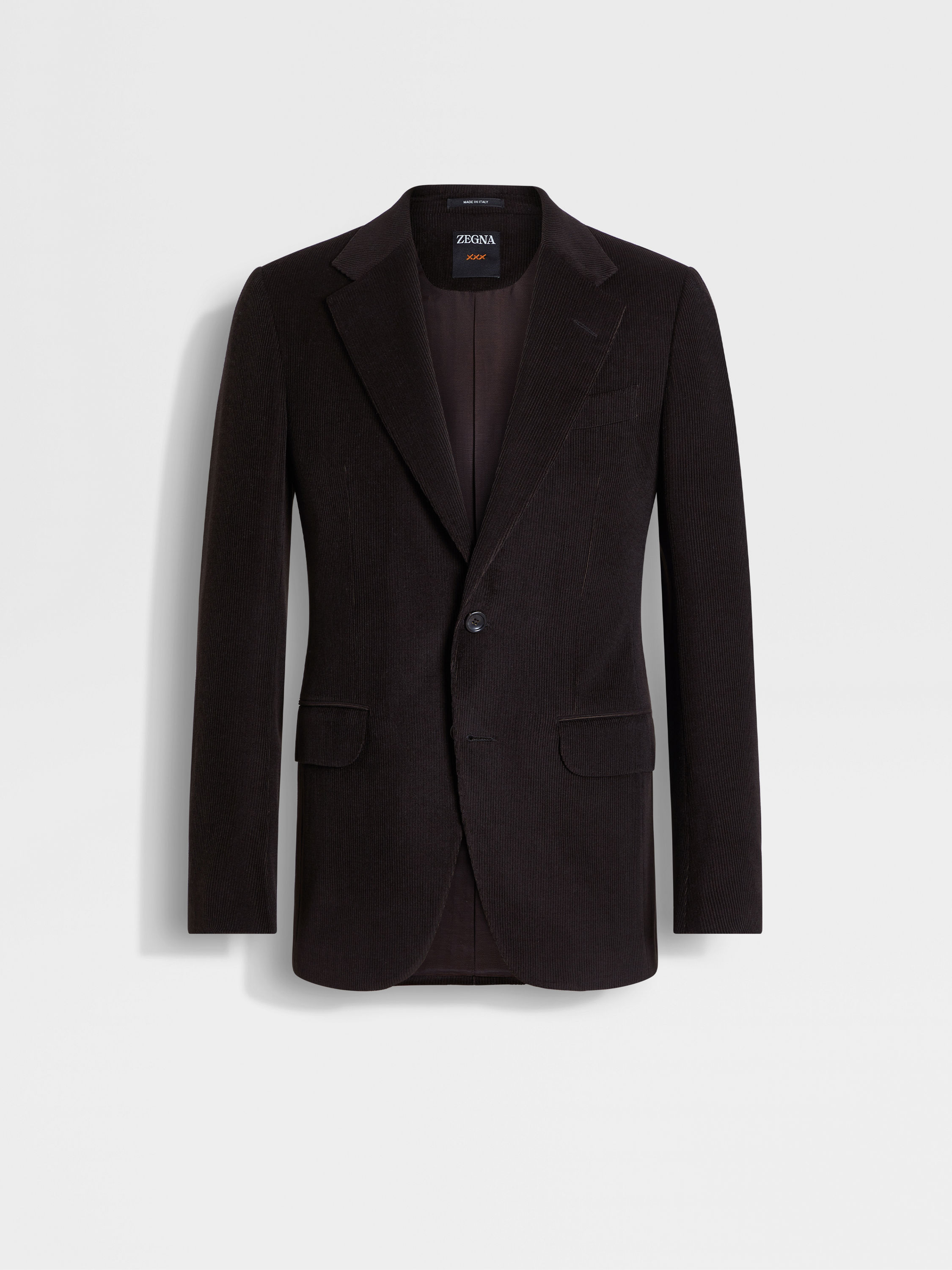 Dark Brown Cashmere Wool and Silk Blend Jacket Main product photo