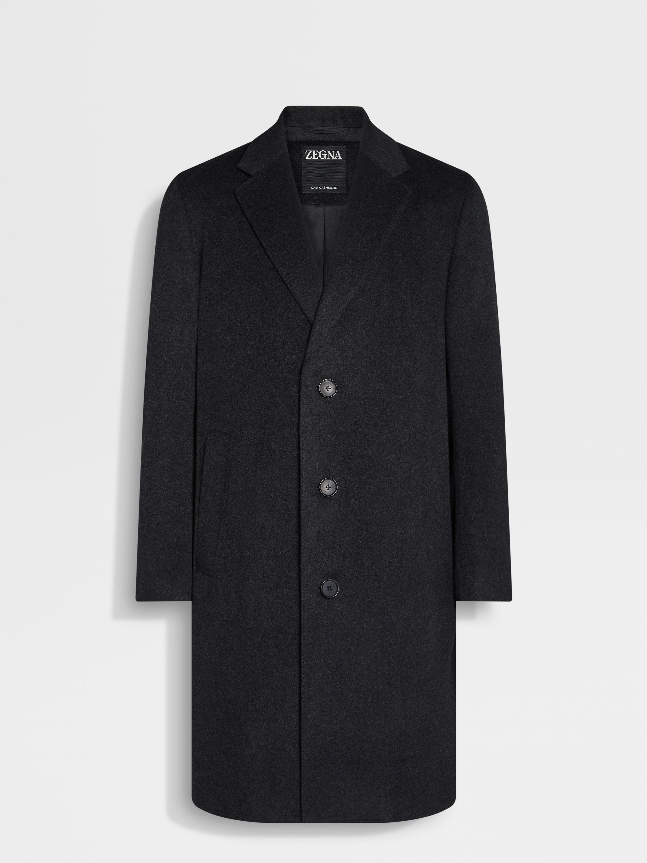 ダークグレー Oasi Cashmereオーバーコート 製品詳細写真 #1