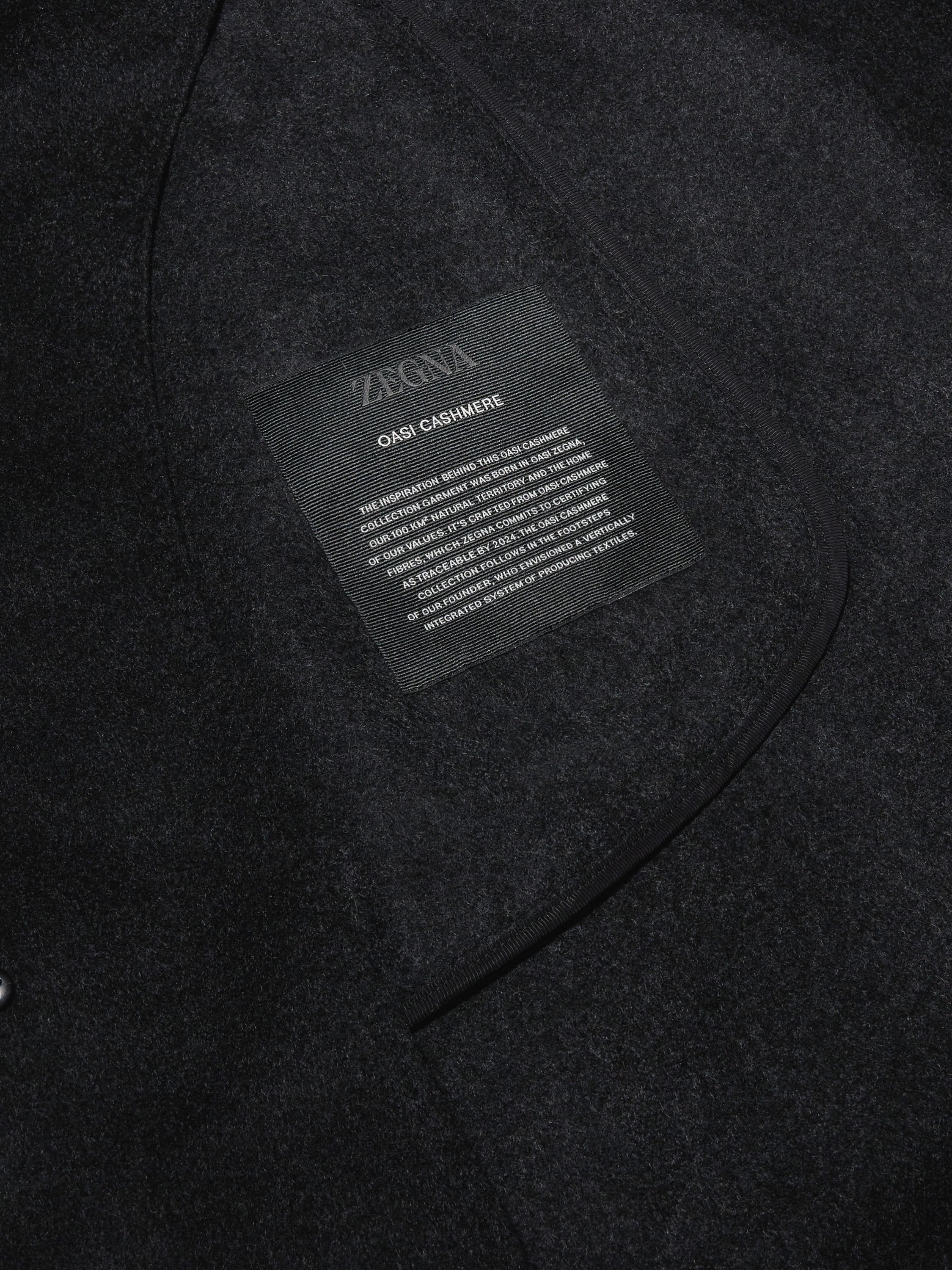 ダークグレー Oasi Cashmereオーバーコート 製品詳細写真 #2