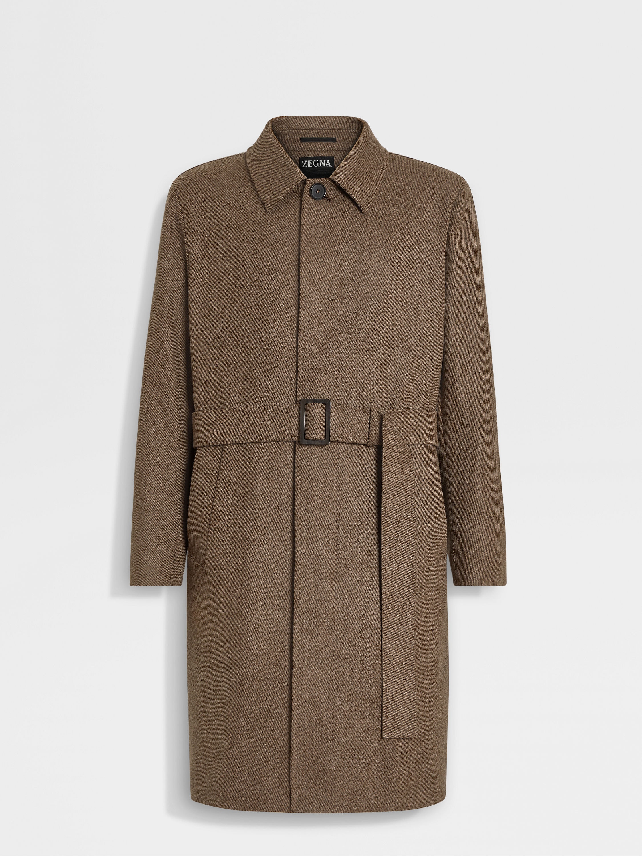 Taupe Oasi Cashmere Overcoat Main product photo