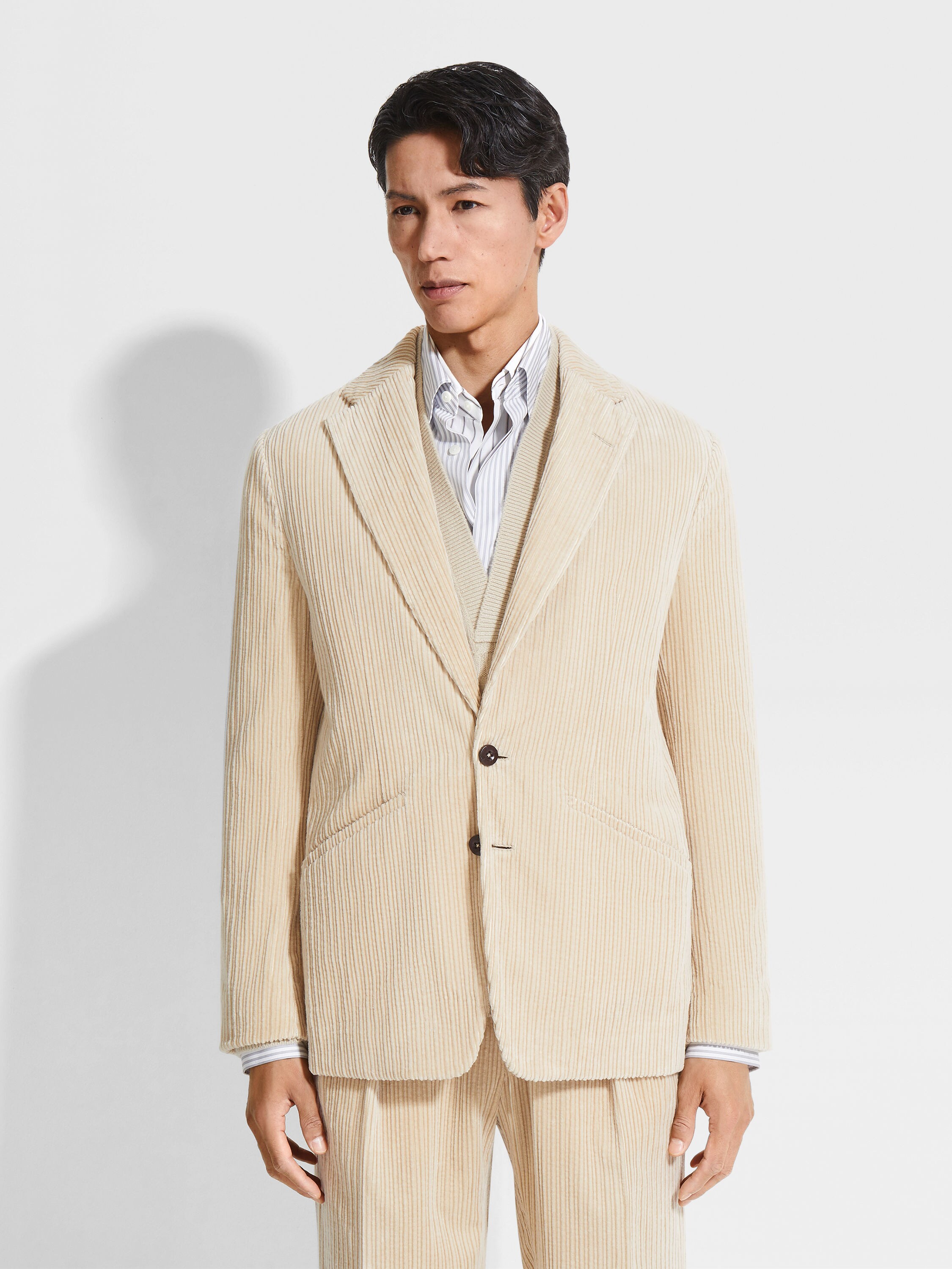 Light Beige Cashco Jacket Product detail photo #3