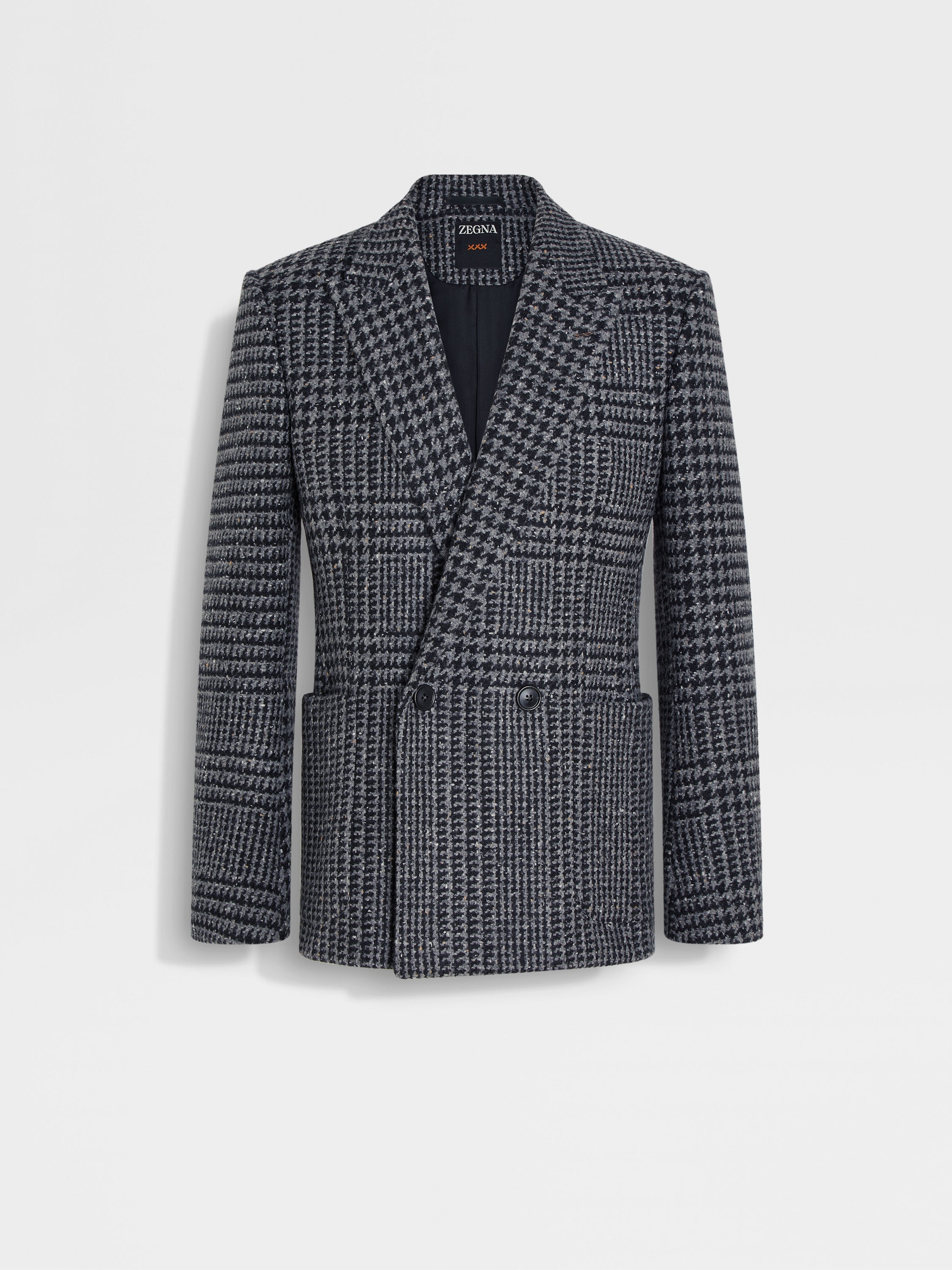 Grey and Black Wool and Cashmere Jacket Main product photo