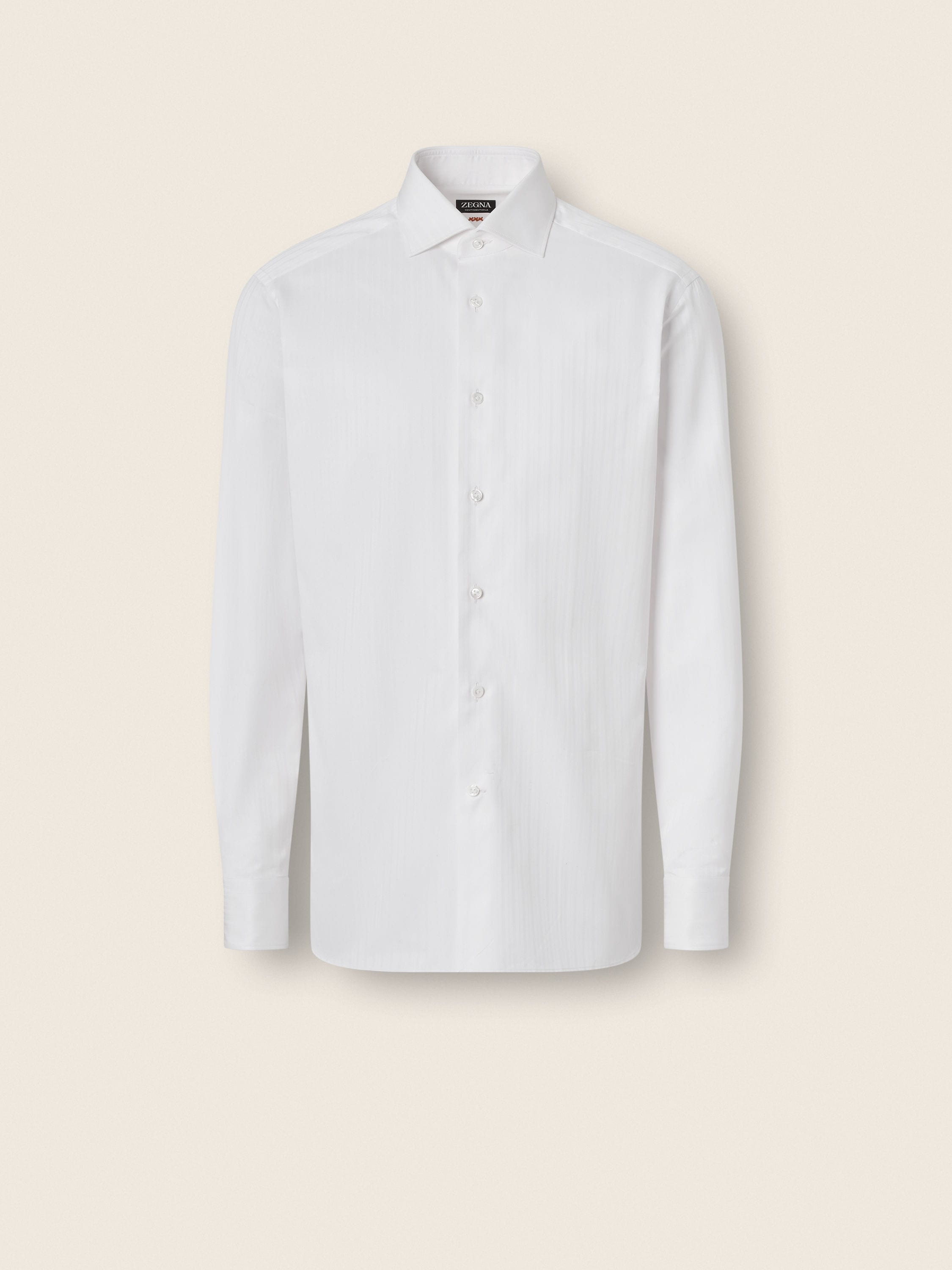 浅粉色 结构感条纹 Centoventimila 棉质衬衫 产品主图