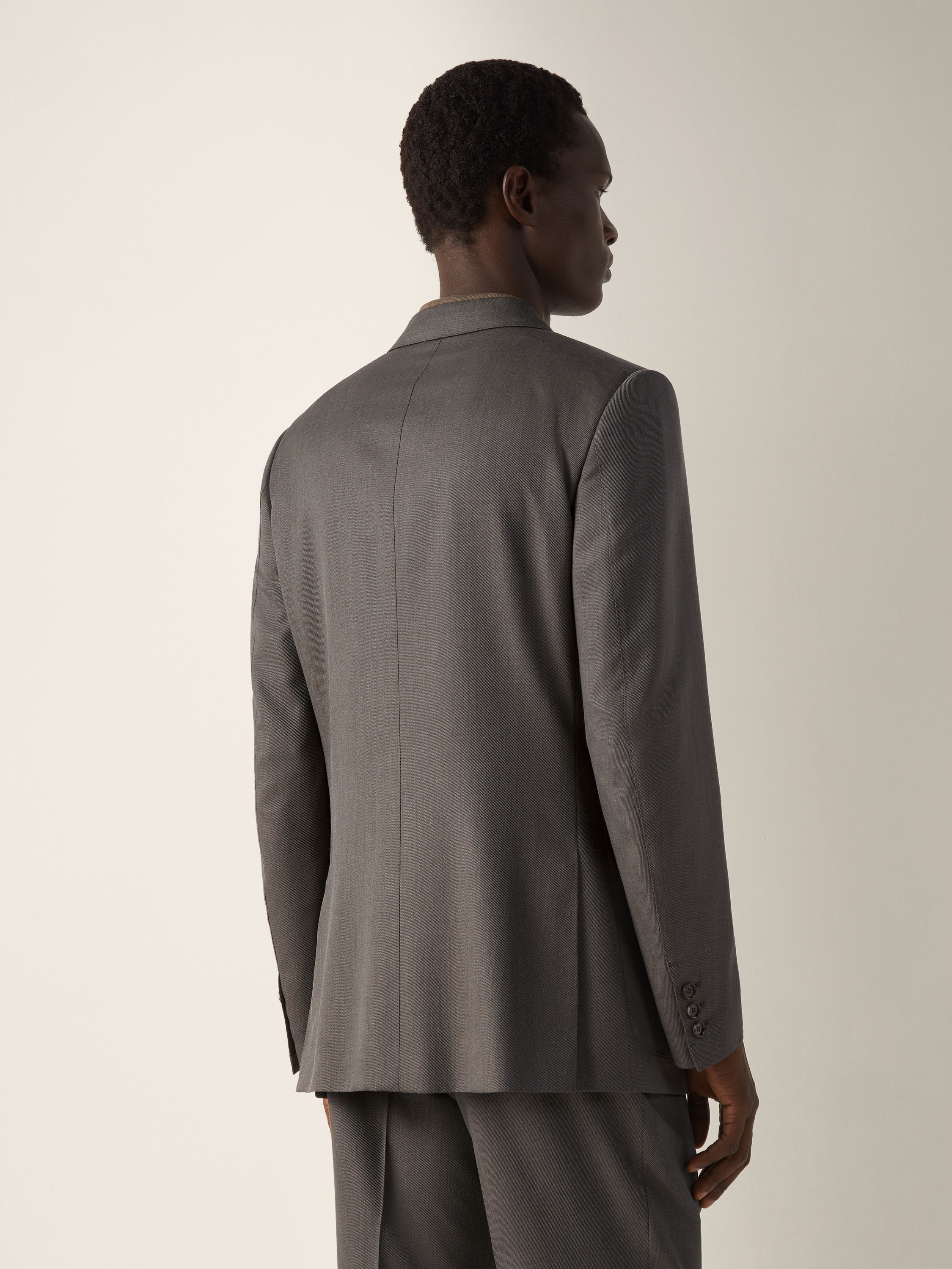 Dark Taupe 15milmil15 Wool and Silk Jacket Product detail photo #5