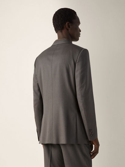Dark Taupe 15milmil15 Wool and Silk Jacket SS26 38091893 | Zegna US