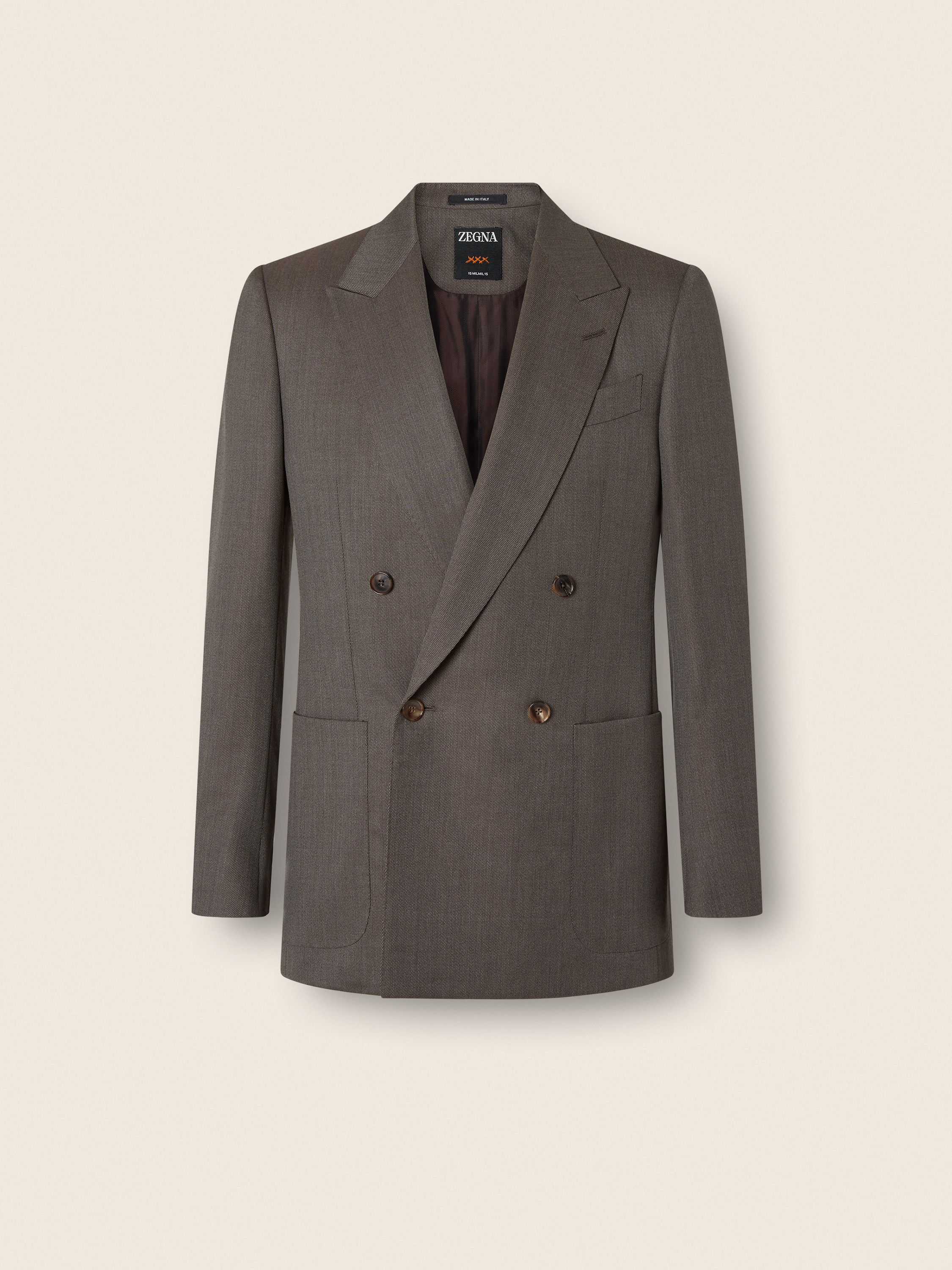 Dark Taupe 15milmil15 Wool and Silk Jacket Main product photo