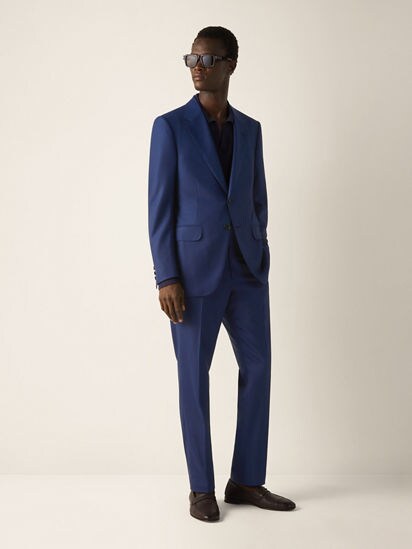 Ink Blue Centoventimila Wool Suit SS26 37099352 | Zegna HK
