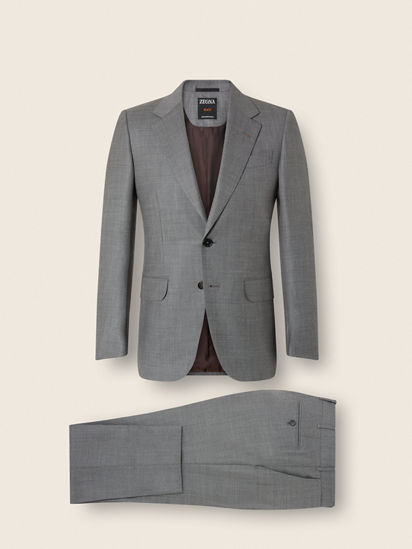Grey Centoventimila Wool Suit SS26 37099367 | Zegna US