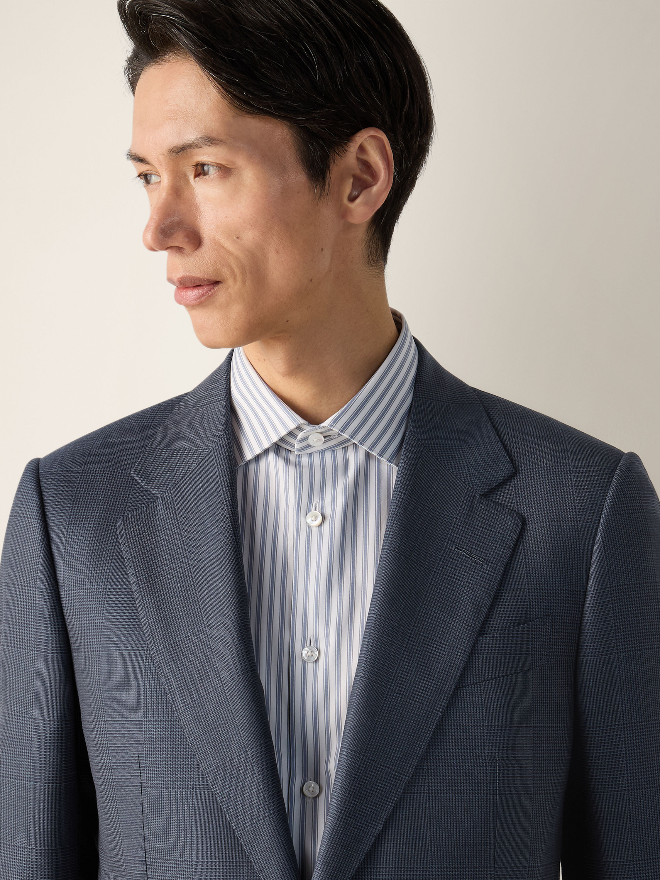 Dark Avio Blue Centoventimila Wool Suit Product detail photo #2