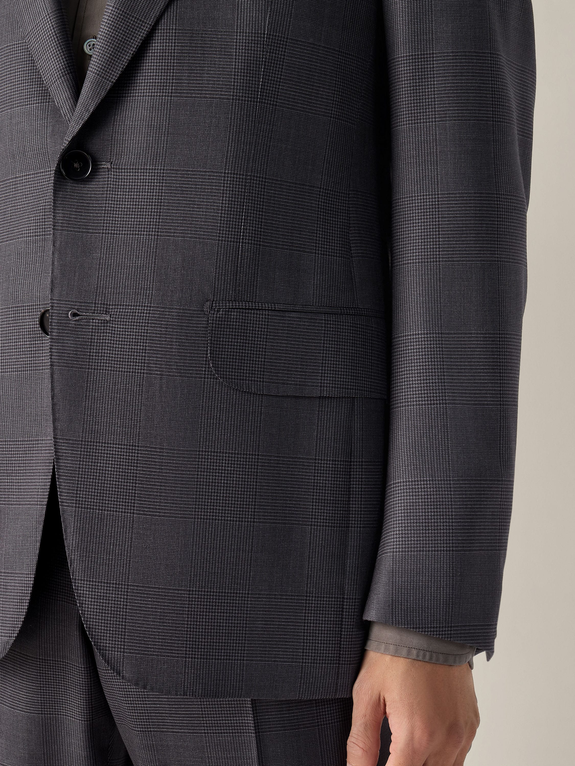 Dark Grey Centoventimila Wool Suit Product detail photo #2