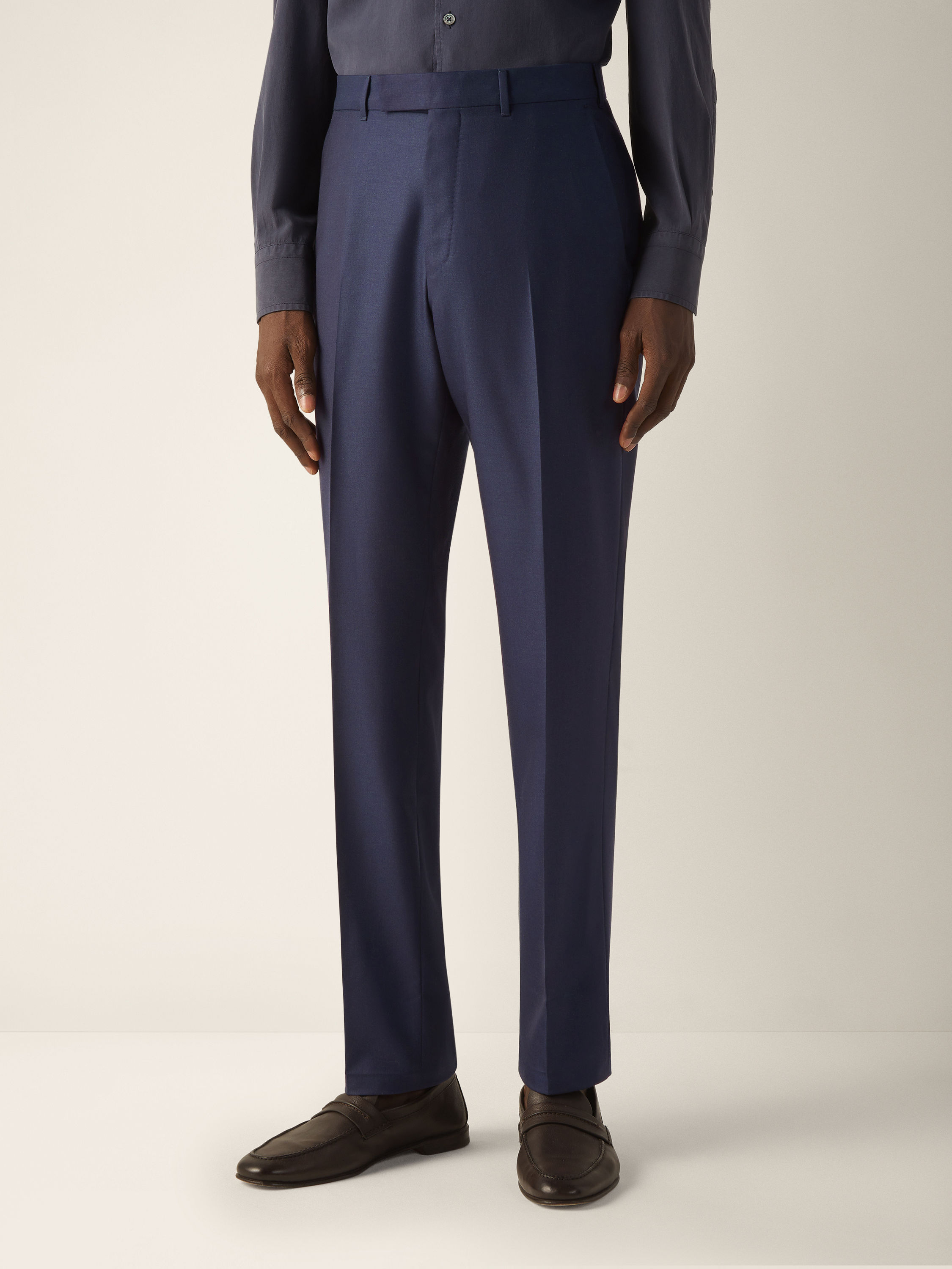 Dark Blue Oasi Cashmere Suit Product detail photo #3