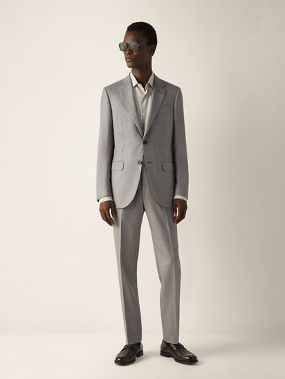 Grey Oasi Cashmere Suit SS26 37099767 | Zegna US