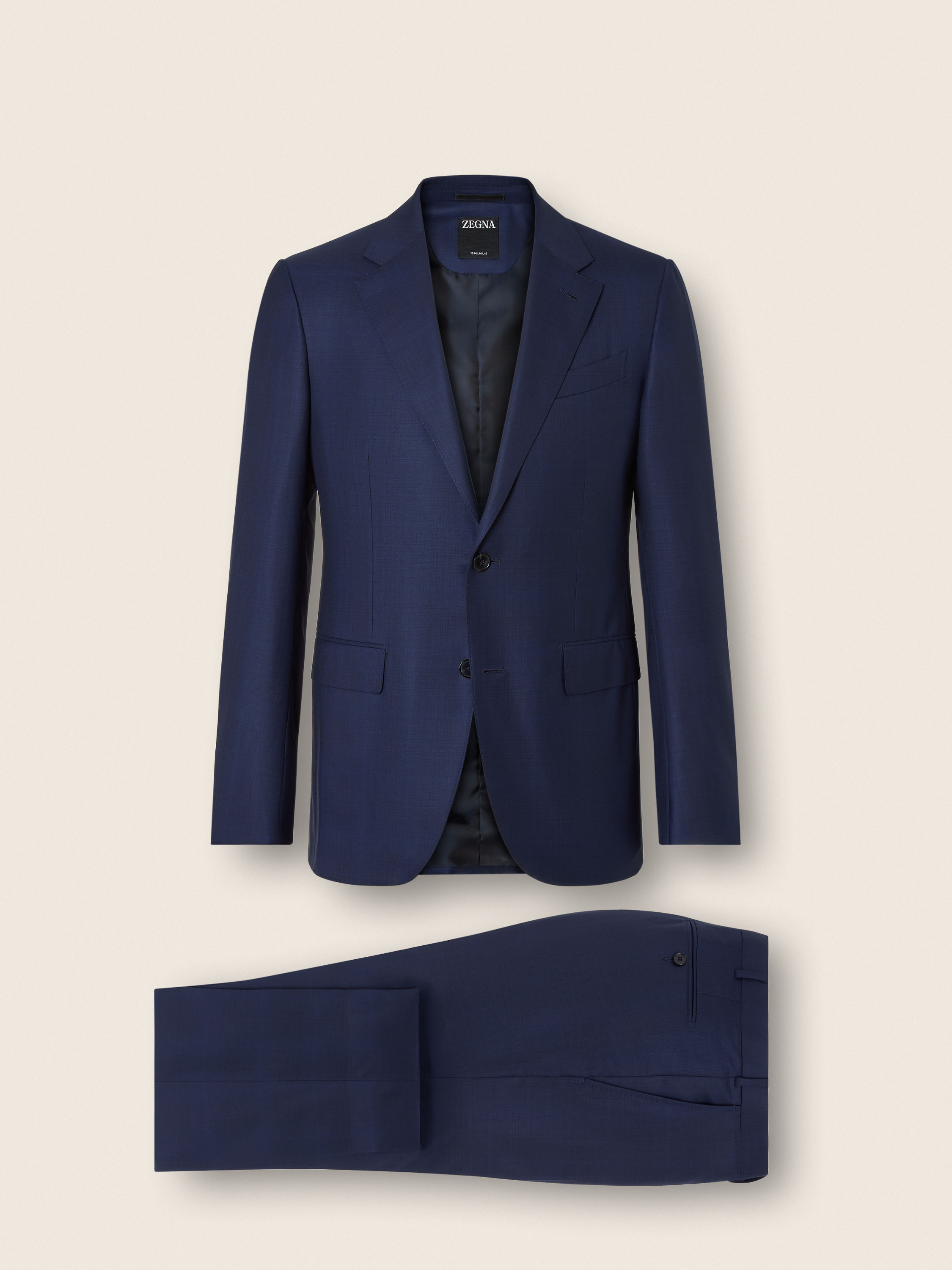 Traje de Lana 15milmil15 Azul Oscuro Foto #1 de detalle del producto