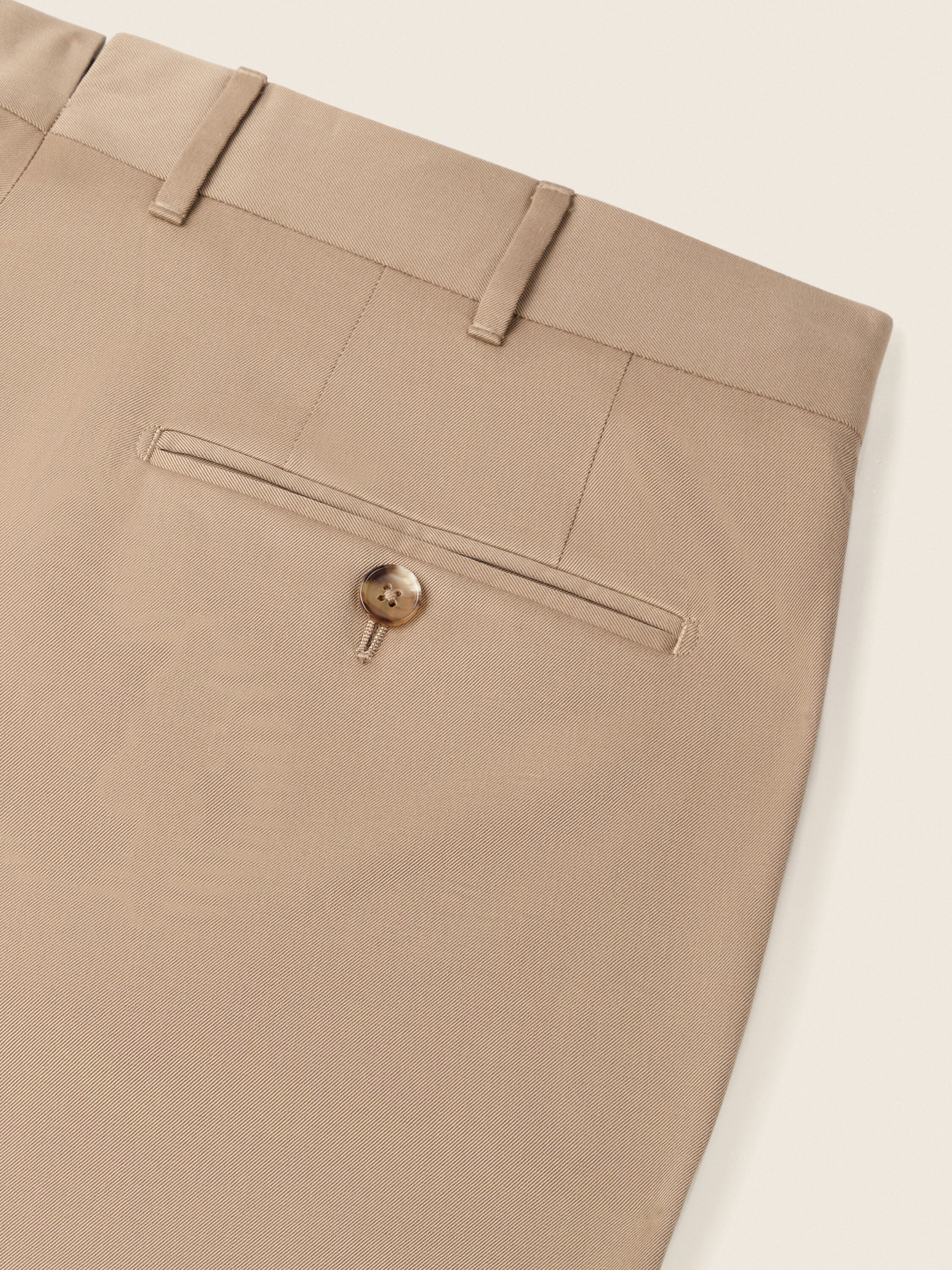 Beige Centoventimila Cotton and Wool Pants Product detail photo #2