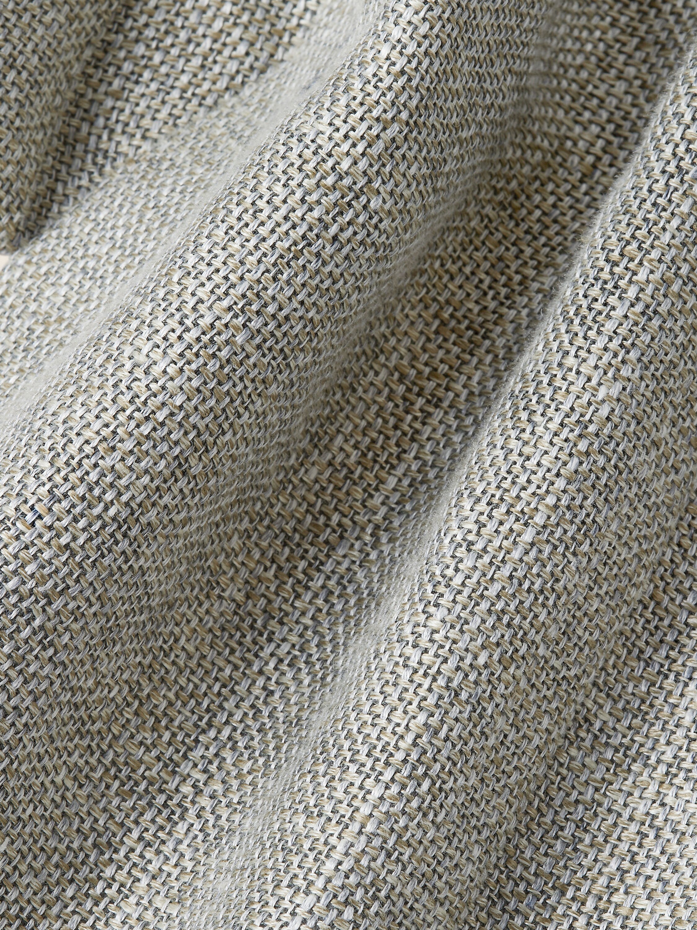 Light Green Crossover Linen Wool and Silk Jacket Product detail photo #4