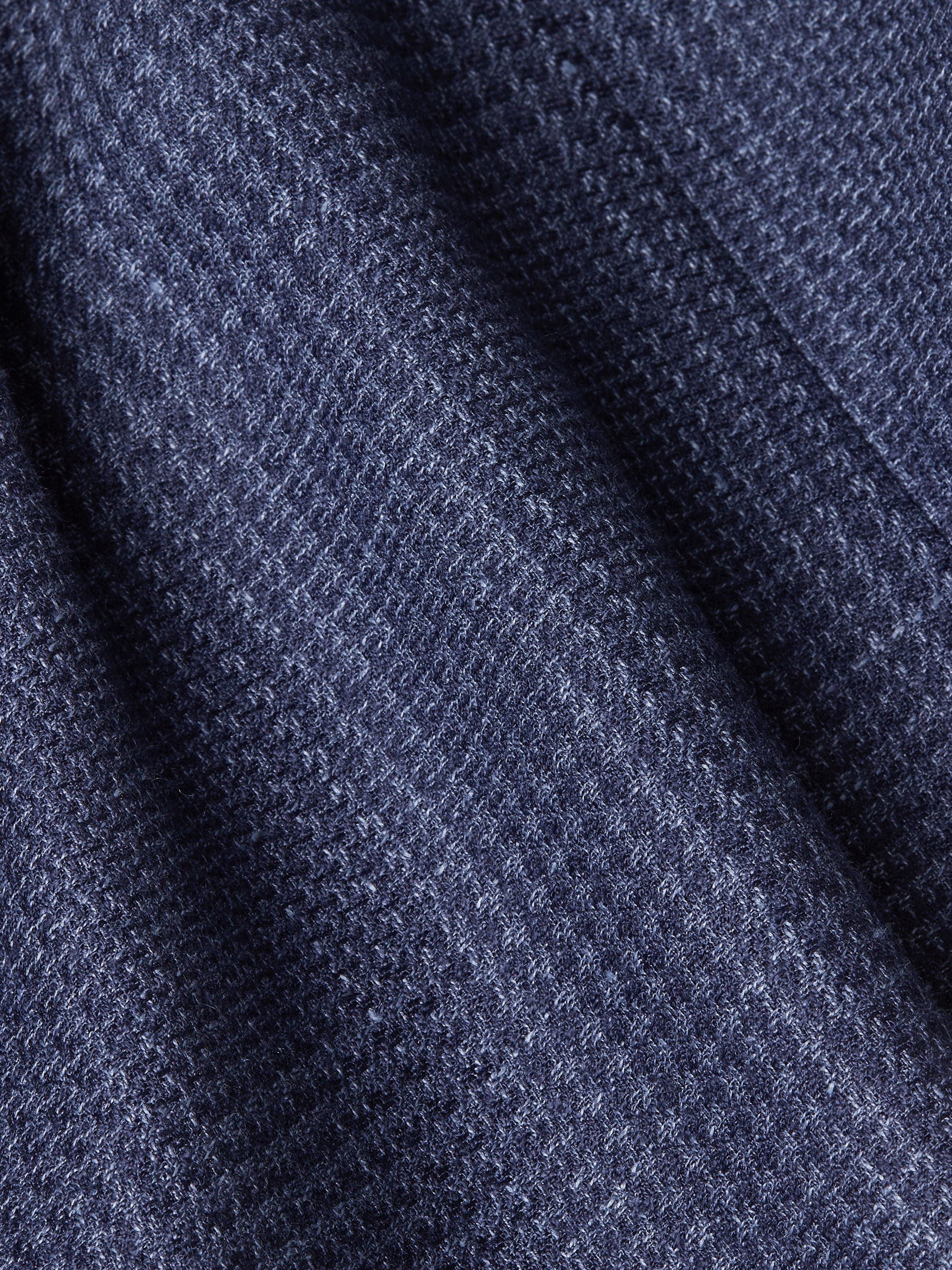 Jackett aus Kaschmir, Seide und Leinen in Blau Detailfoto #4 des Produkts