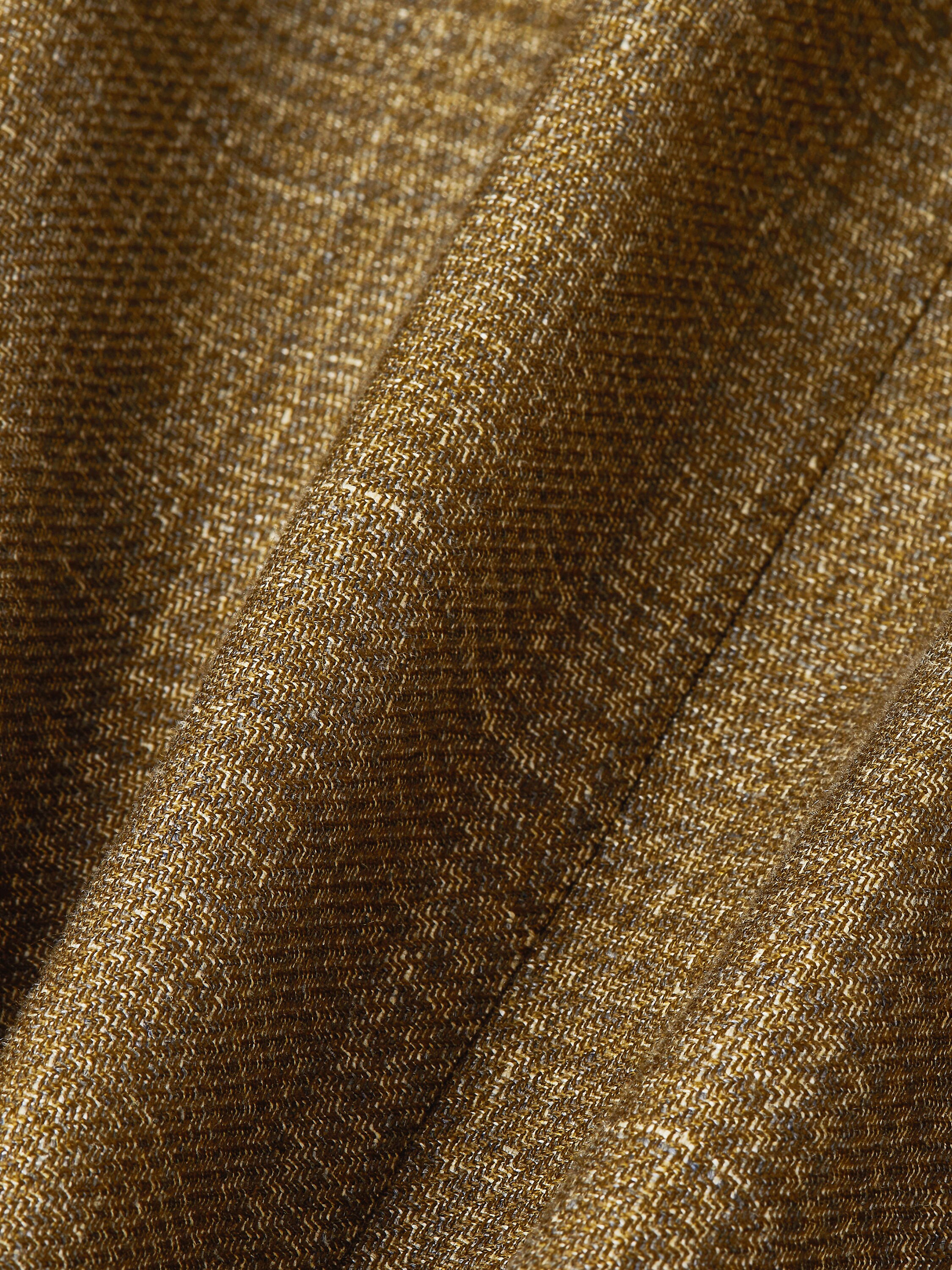 Jacke aus Kaschmir, Leinen und Seide in Olivgrün Detailfoto #4 des Produkts