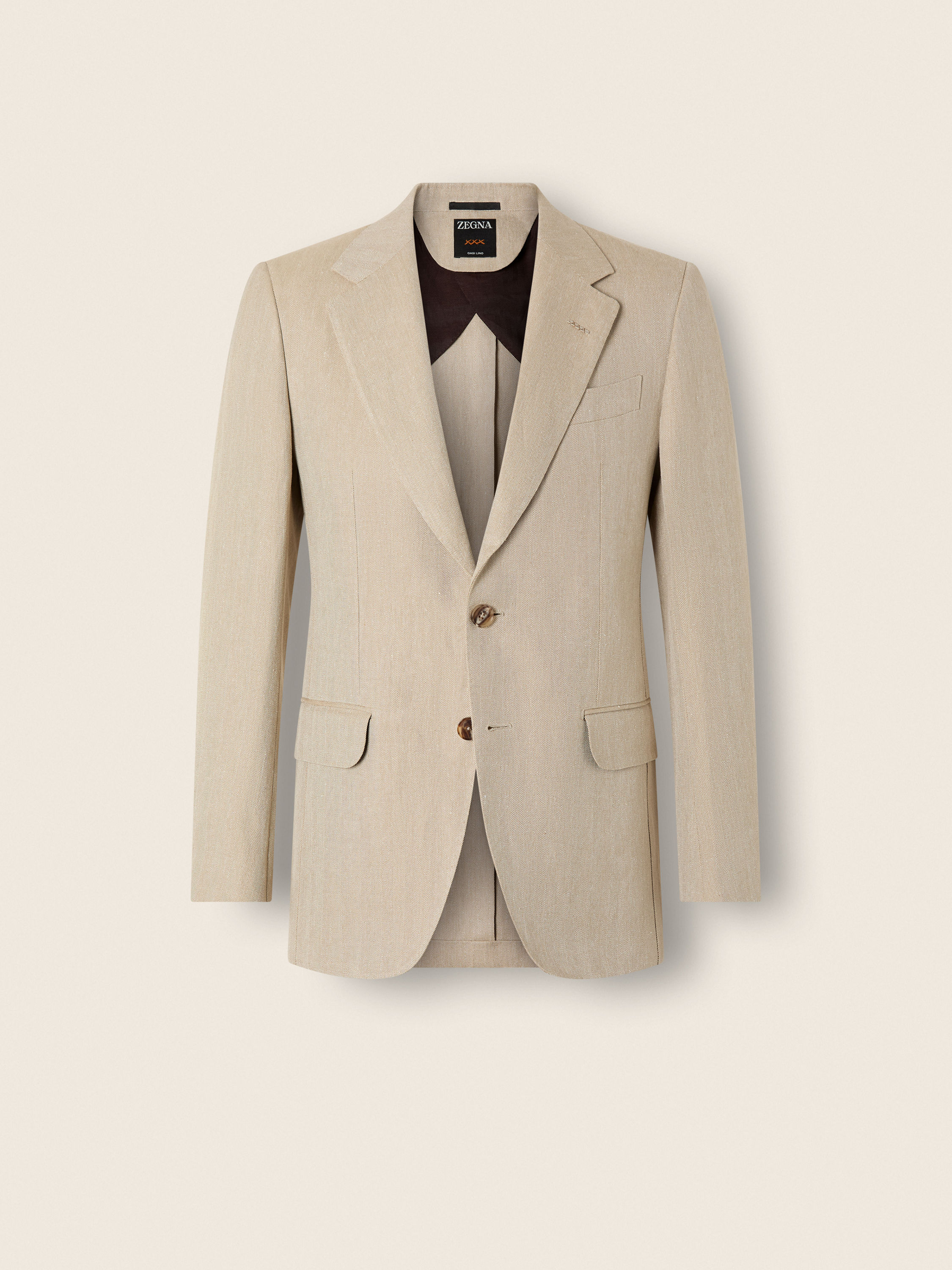 Giacca in Oasi Lino Tortora Chiaro Foto principale del prodotto