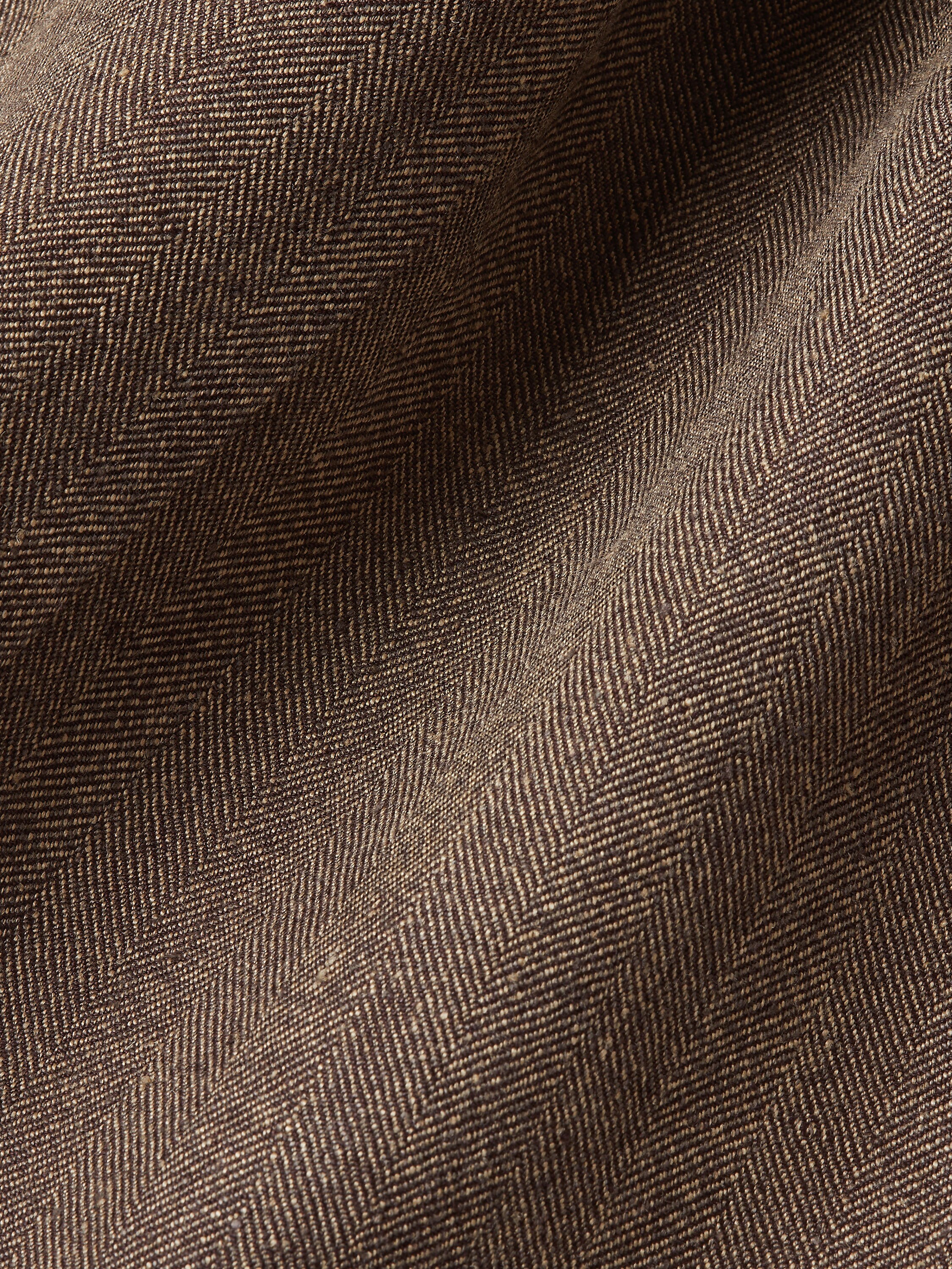 Dark Taupe Oasi Lino Jacket Product detail photo #4