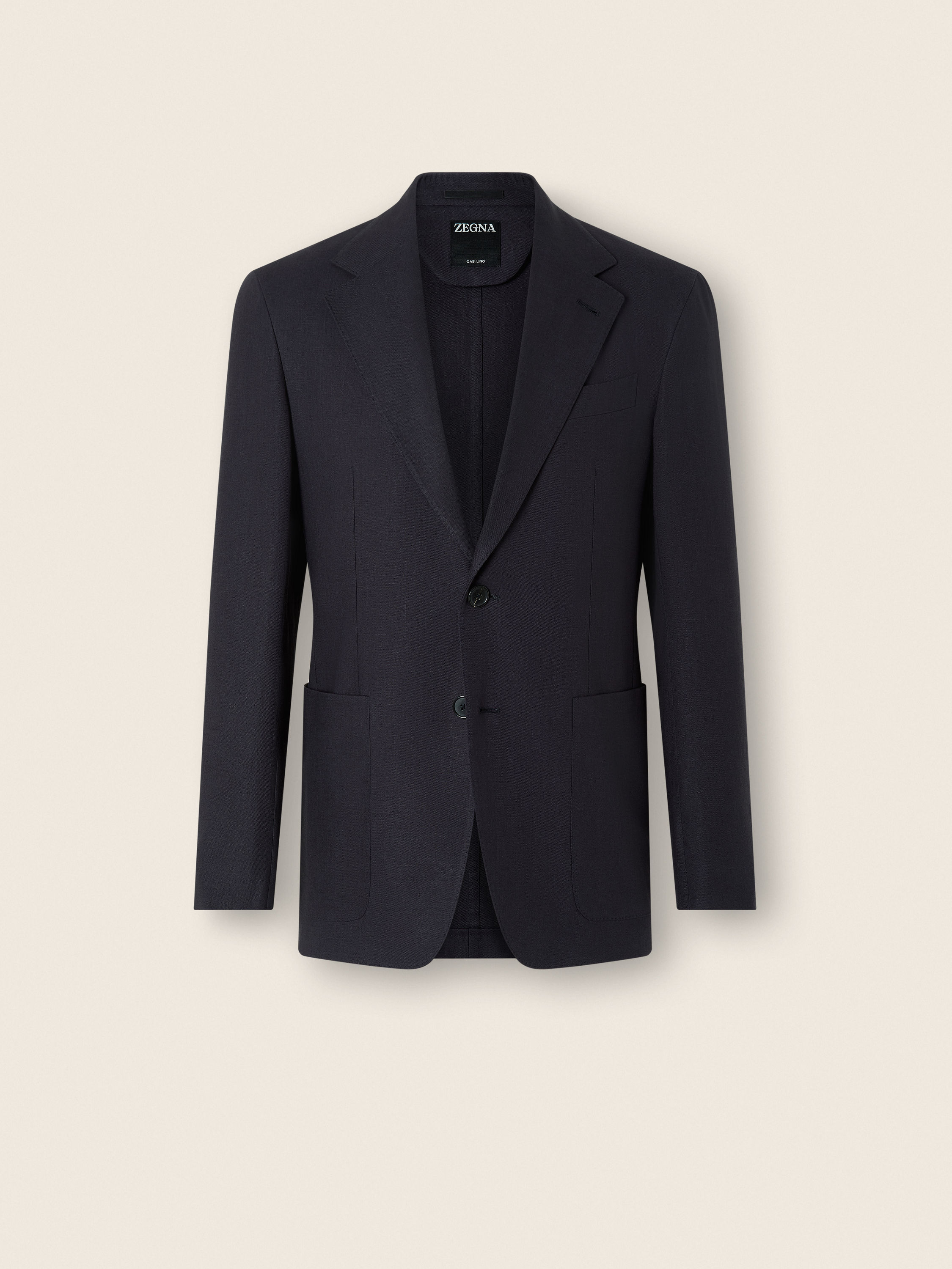 Giacca in Oasi Lino Blu Navy Foto principale del prodotto