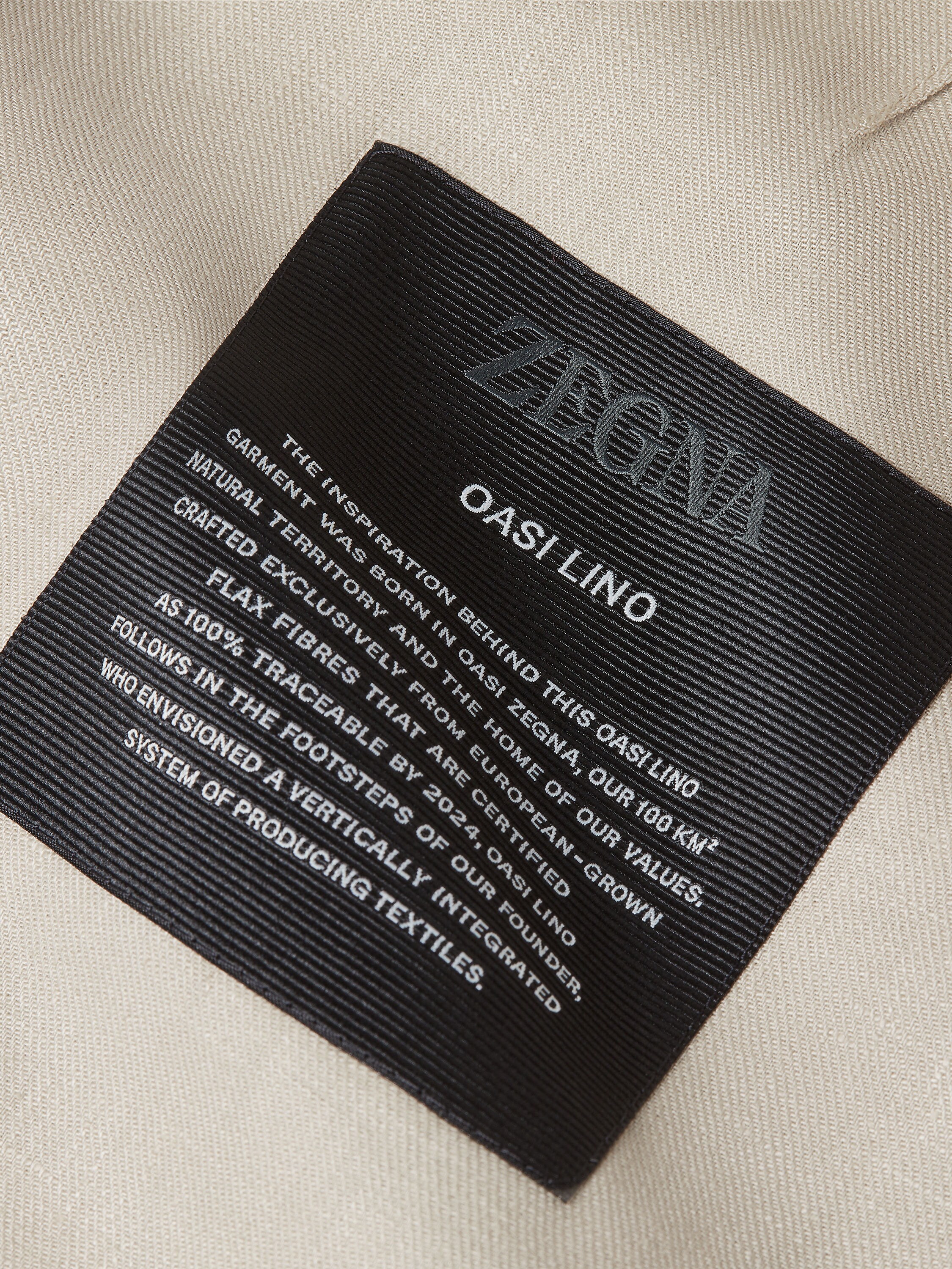 Ivory Oasi Lino Jacket Product detail photo #2