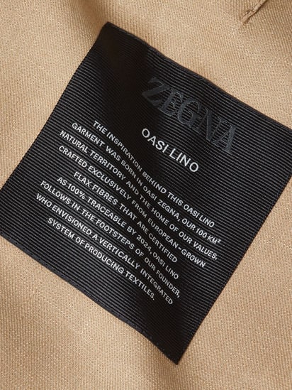 Beige Oasi Lino Jacket SS26 37135233 | Zegna DK