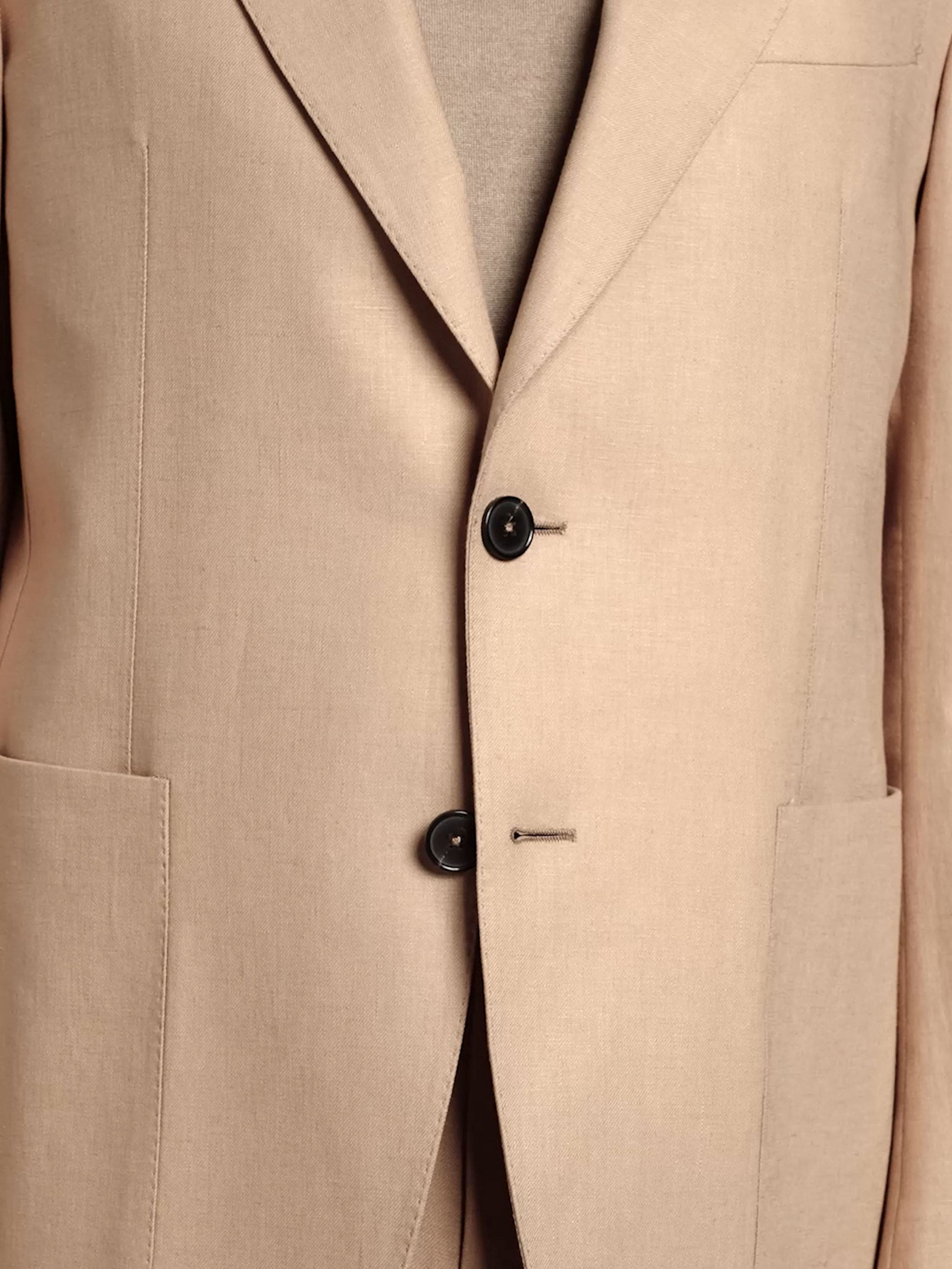 Beige Oasi Lino Jacket