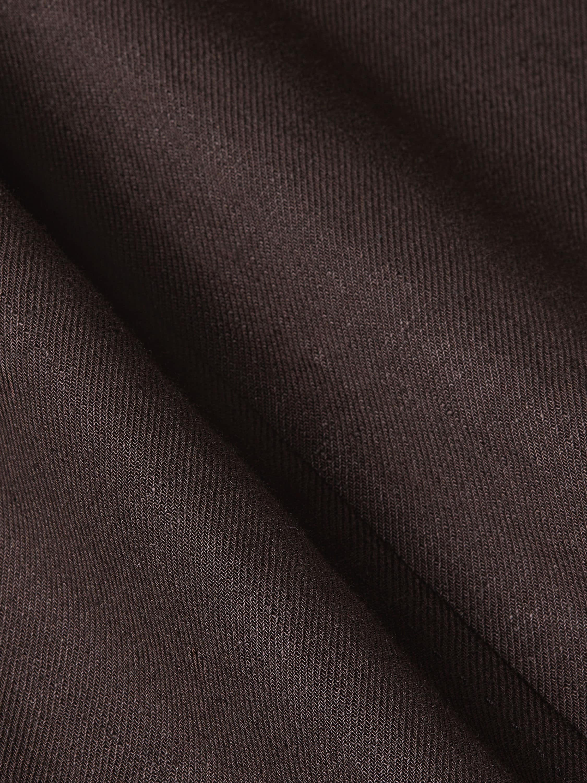 Dark Brown Oasi Lino Jacket Product detail photo #4