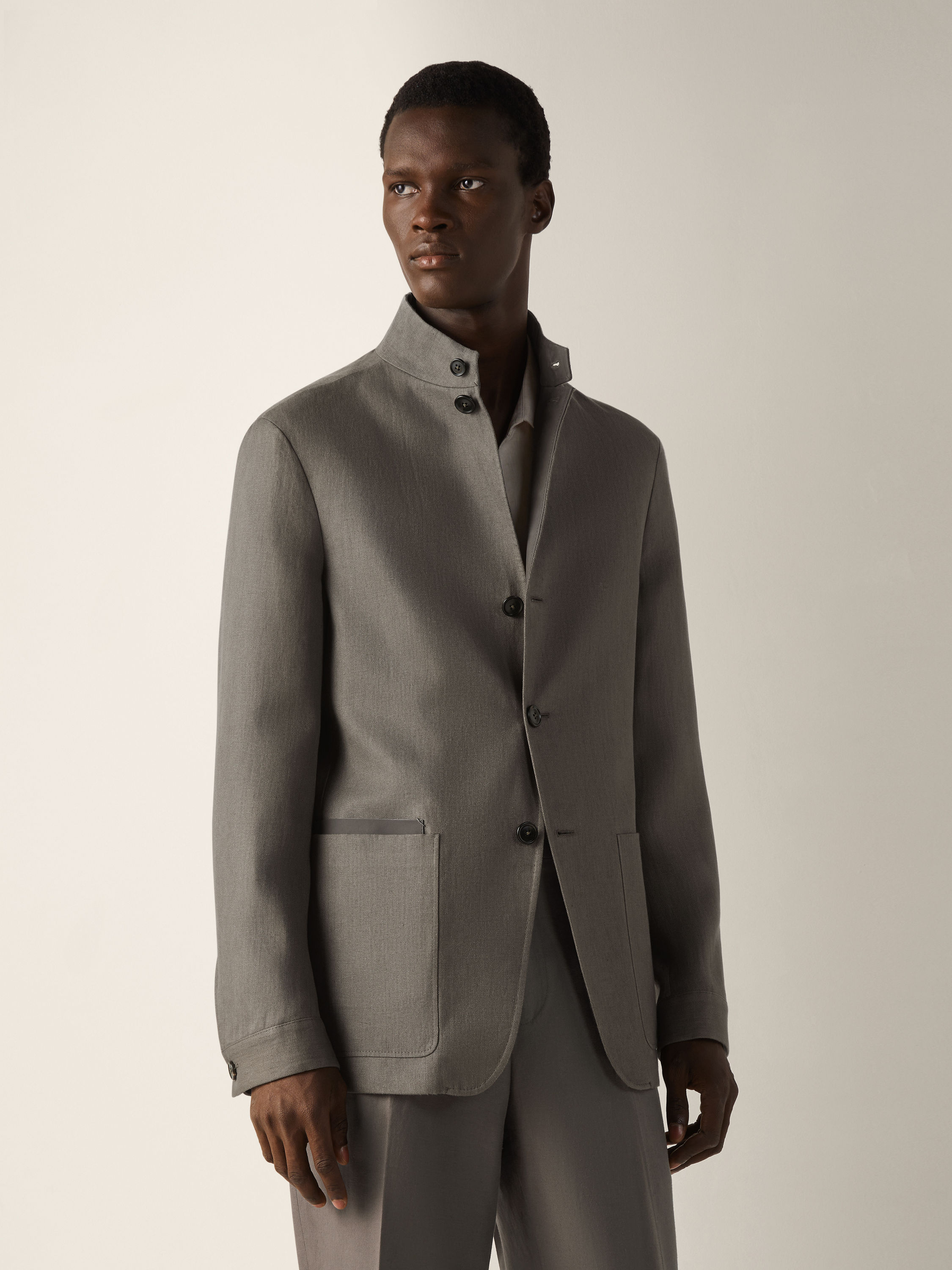 Il Conte Jacke aus Oasi Lino Detailfoto #3 des Produkts