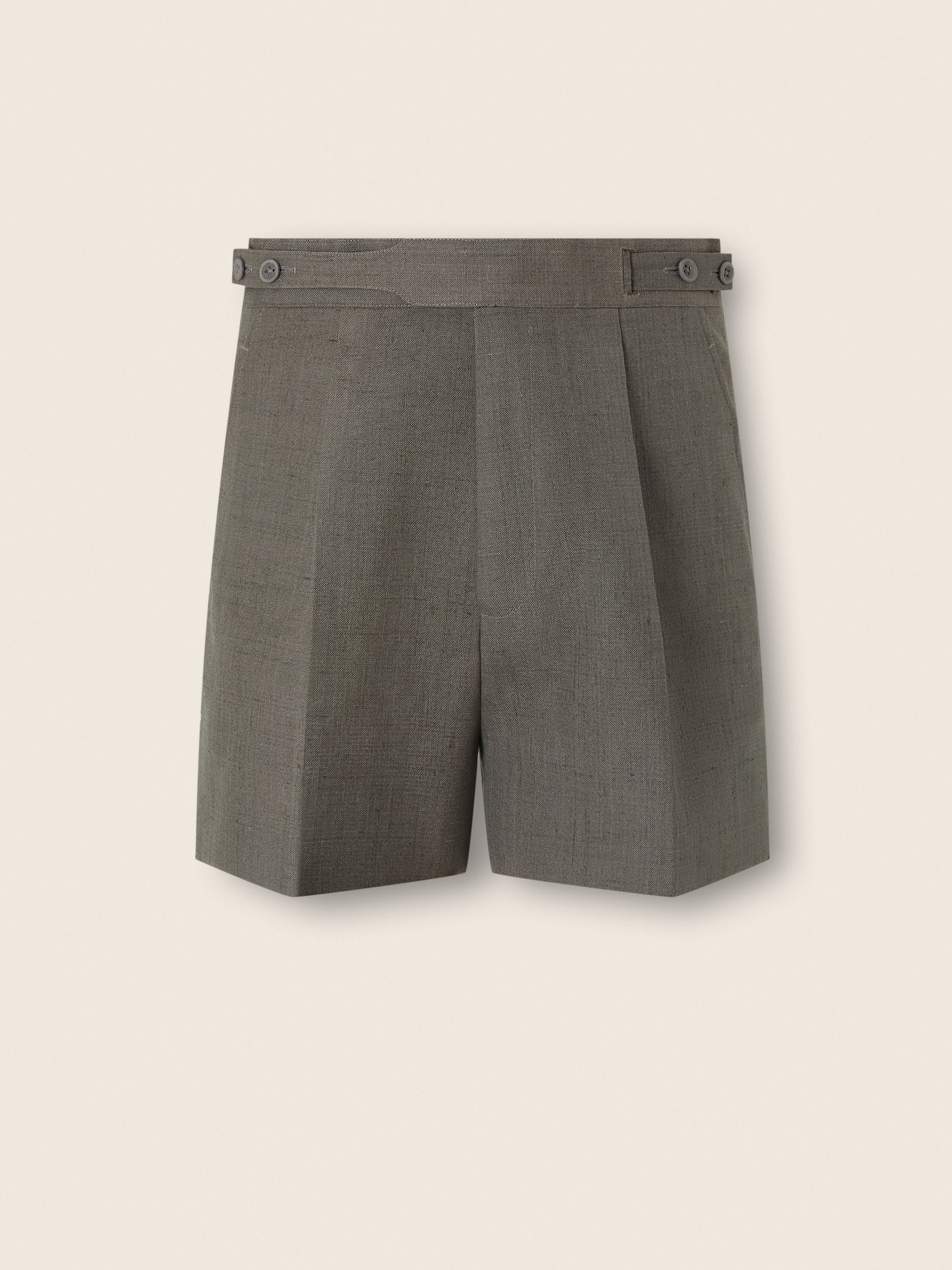 Short in Seta Tortora Scuro Foto principale del prodotto