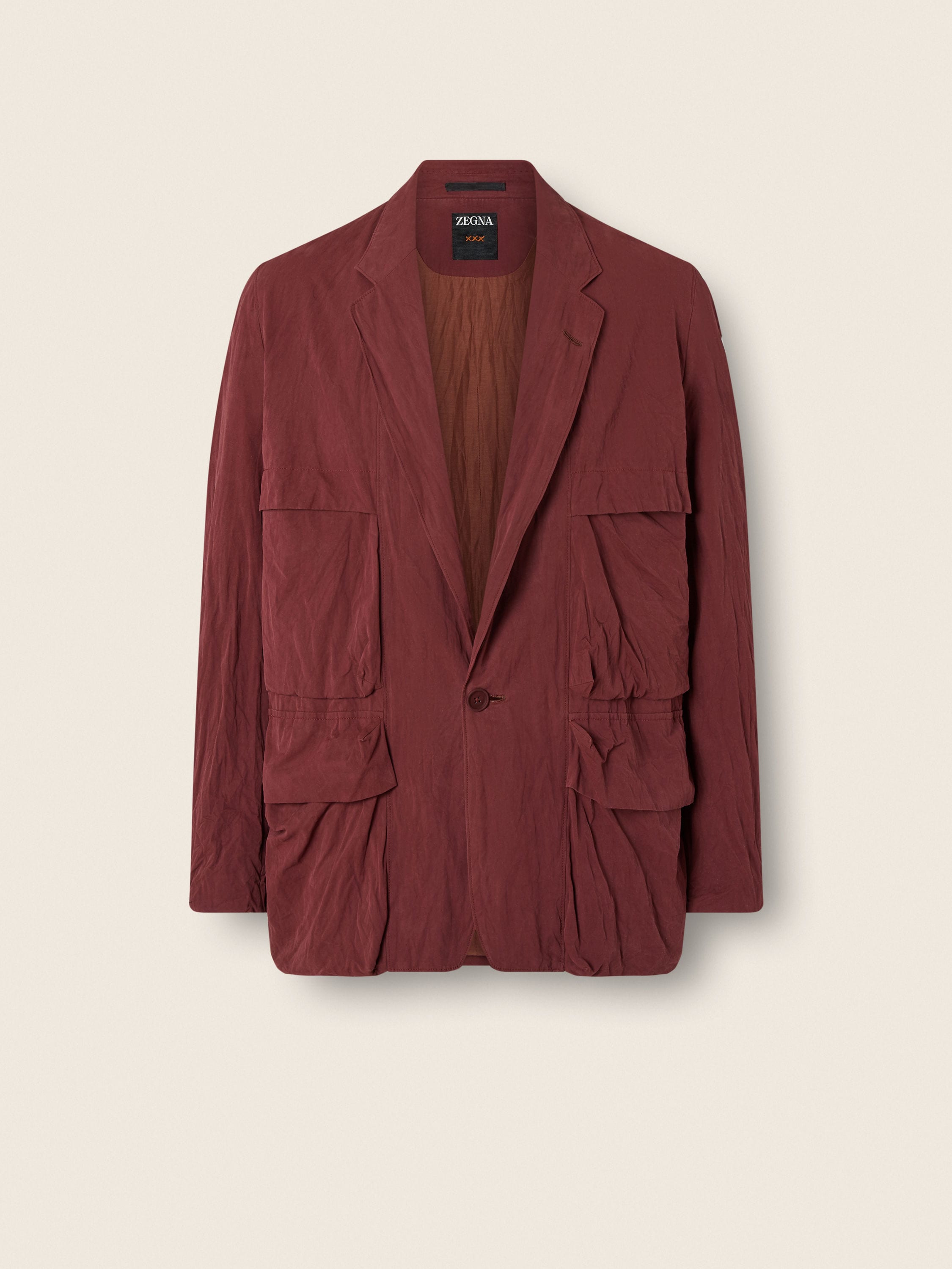 Giacca in Cotone Bordeaux Scuro Foto principale del prodotto